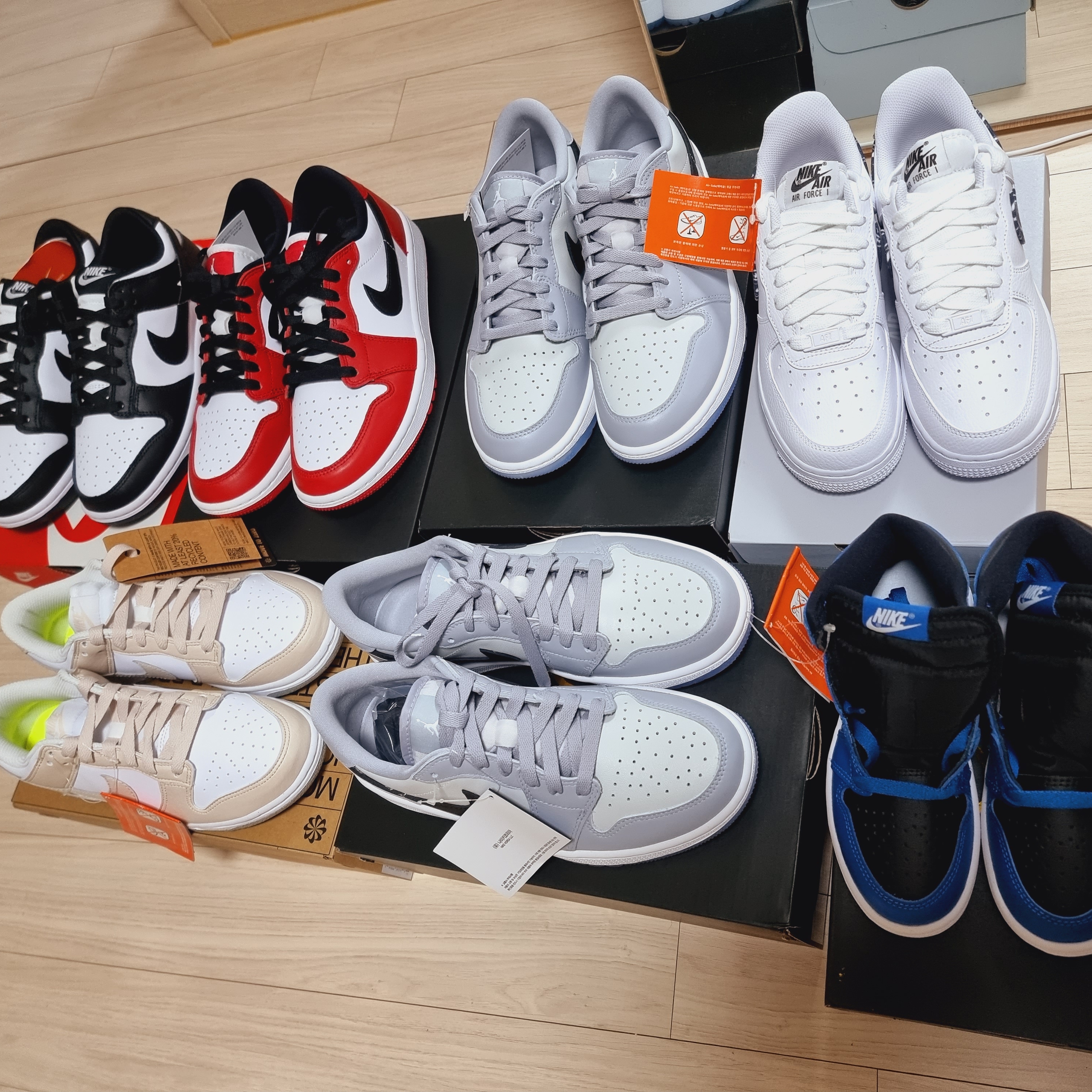 Jordan 1 Low Golf Chicago, Nike Dunk Low Retro Black 착용 스타일