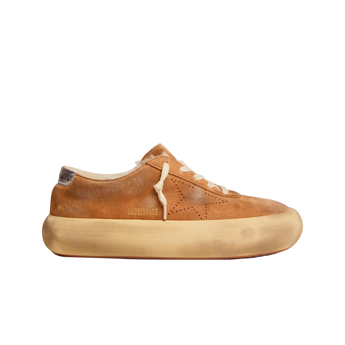(W) 골든구스 스페이스 스타 셔링 라이닝 스웨이드 토바코((W) Golden Goose Space-Star Shearling Lining Suede Tobacco) - 1