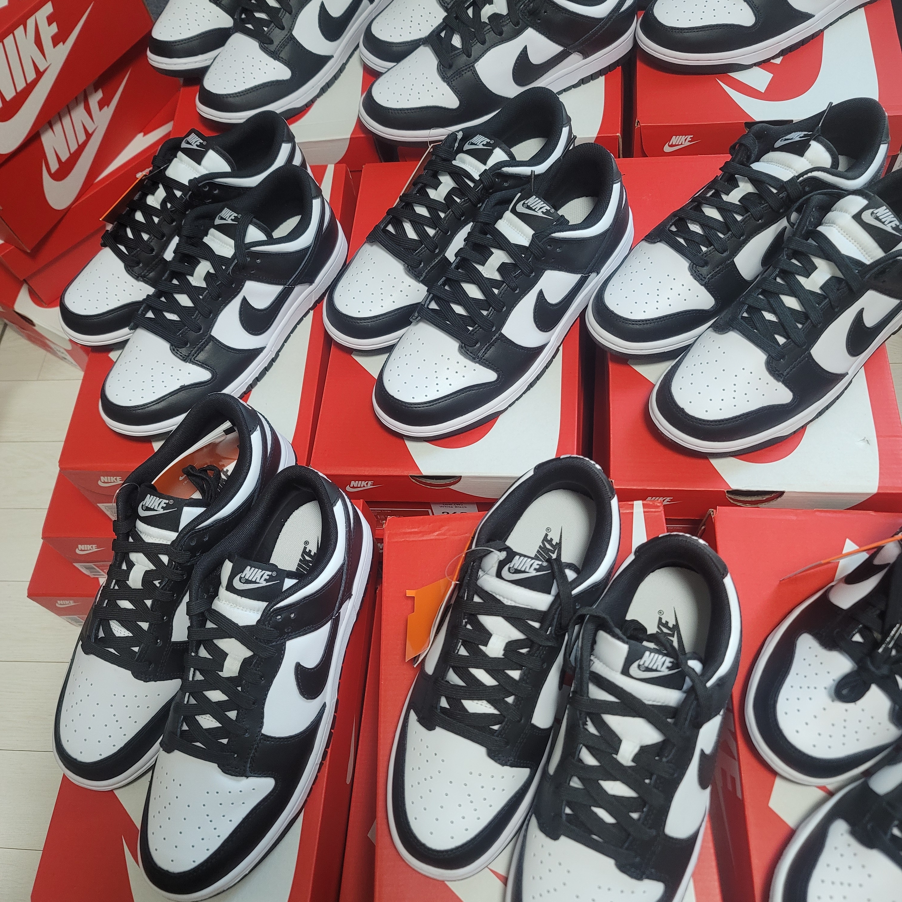 Nike Dunk Low Retro Black, (W) Nike Dunk Low Black 착용 스타일