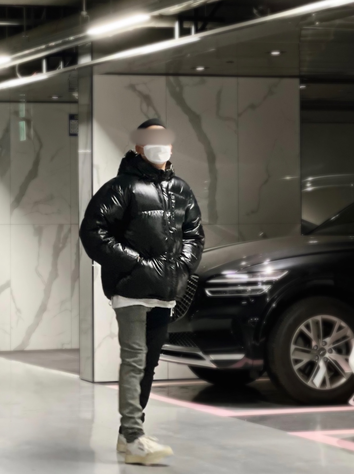 Supreme Featherweight Down Jacket Black - 21FW 착용 스타일 - 2