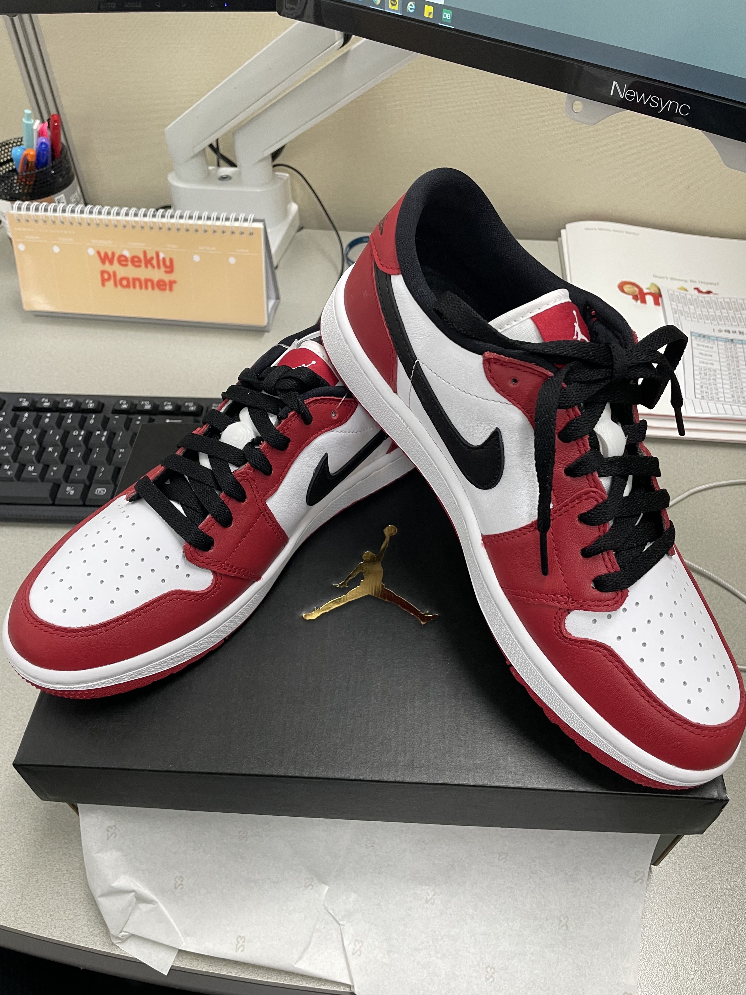 Jordan 1 Low Golf Chicago 착용 스타일