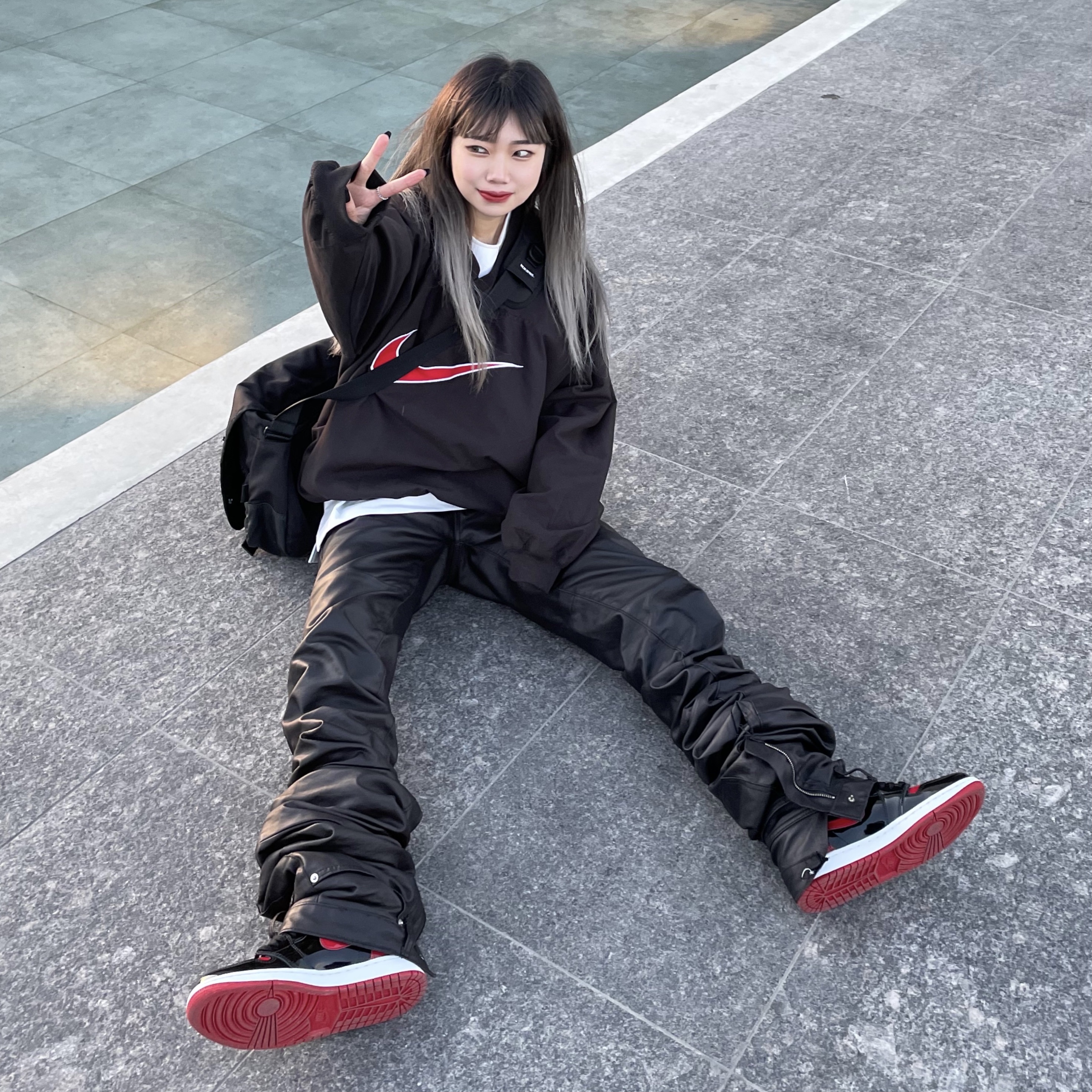 Jordan 1 Retro High OG Patent Bred 착용 스타일