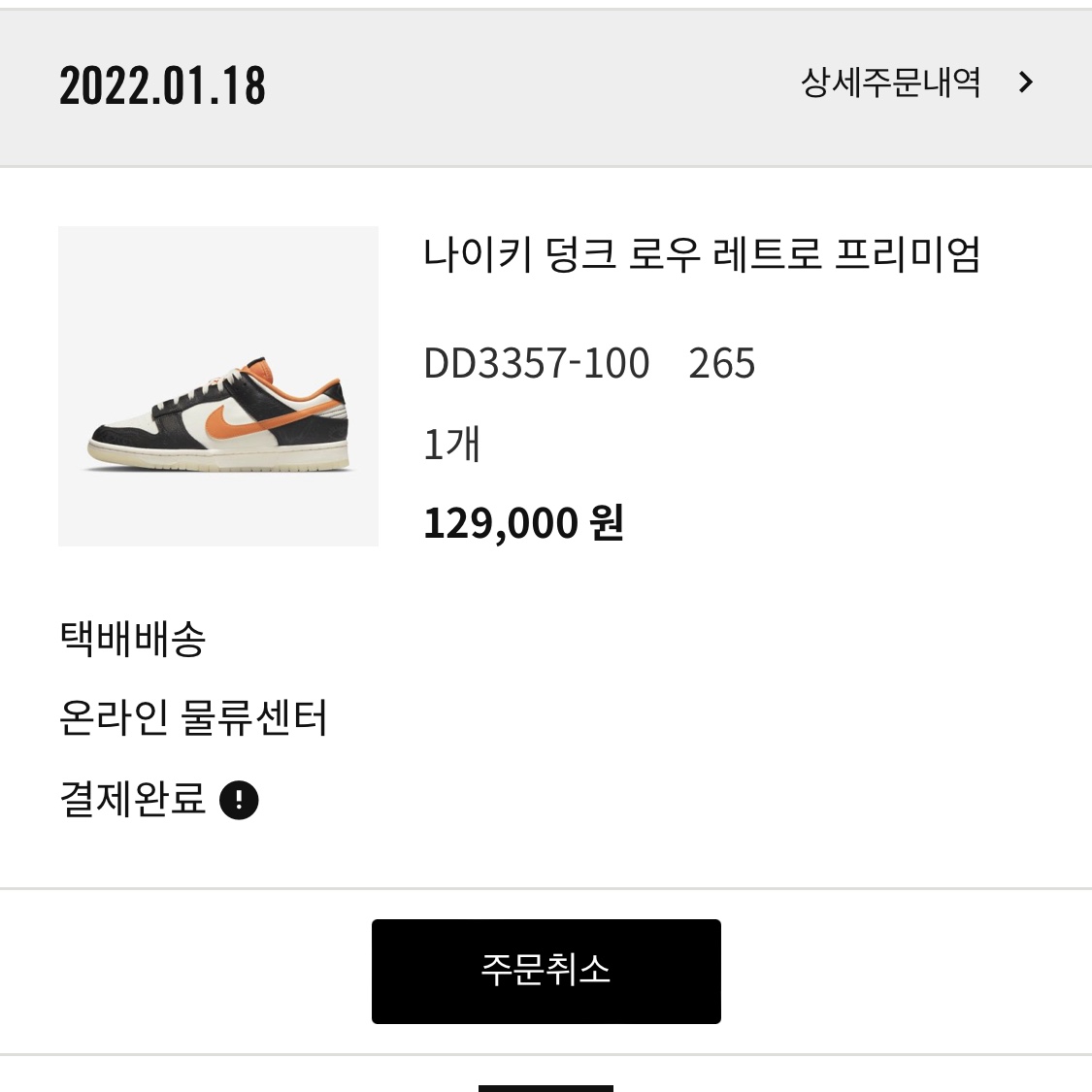 Nike Dunk Low Retro PRM Halloween 착용 스타일 - 2