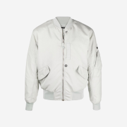 Stone Island Shadow Project 40706 Hollowcore Poly Light Garment Dyed Bomber Jacket Pearl Gray - 21FW