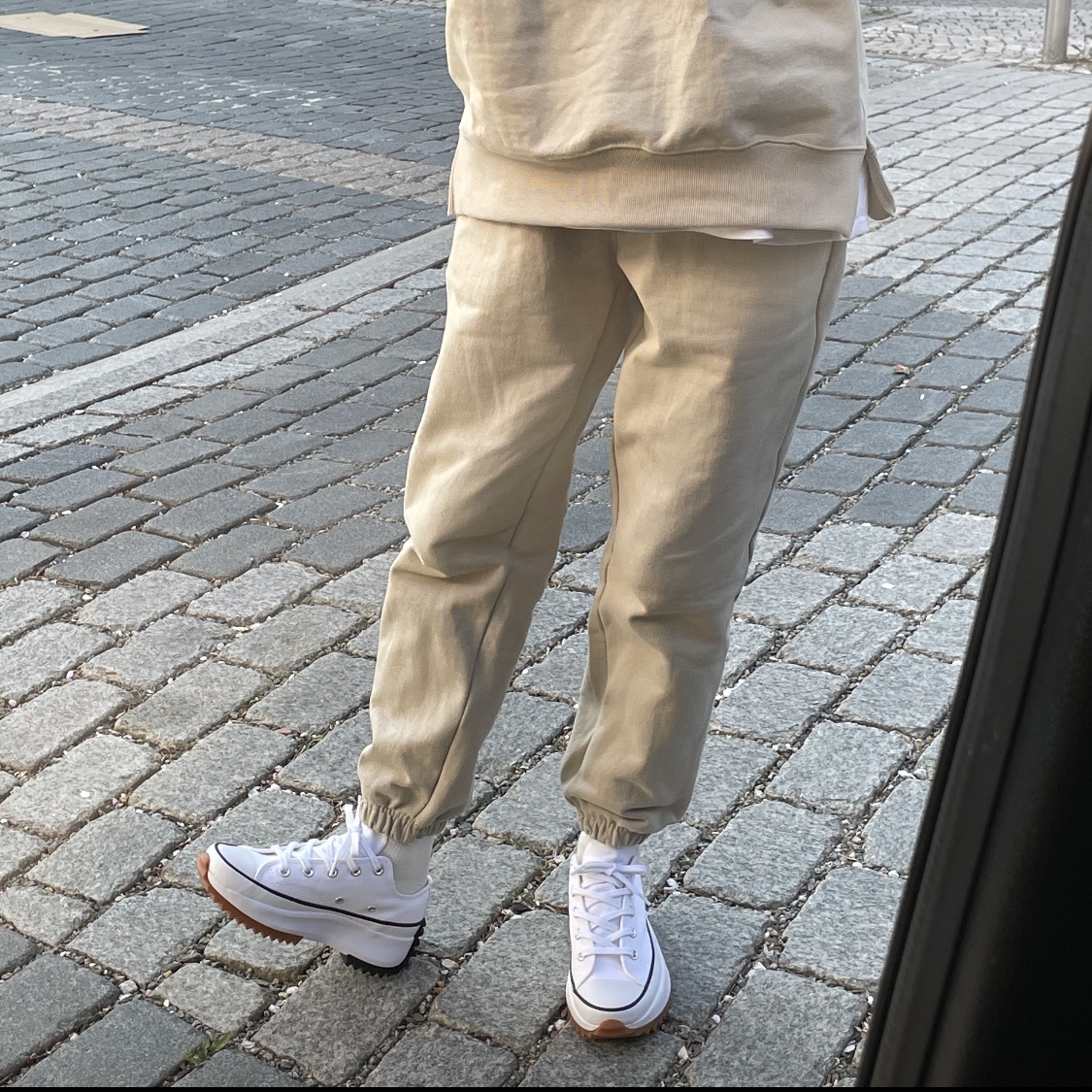 Converse Run Star Hike Low White 착용 스타일