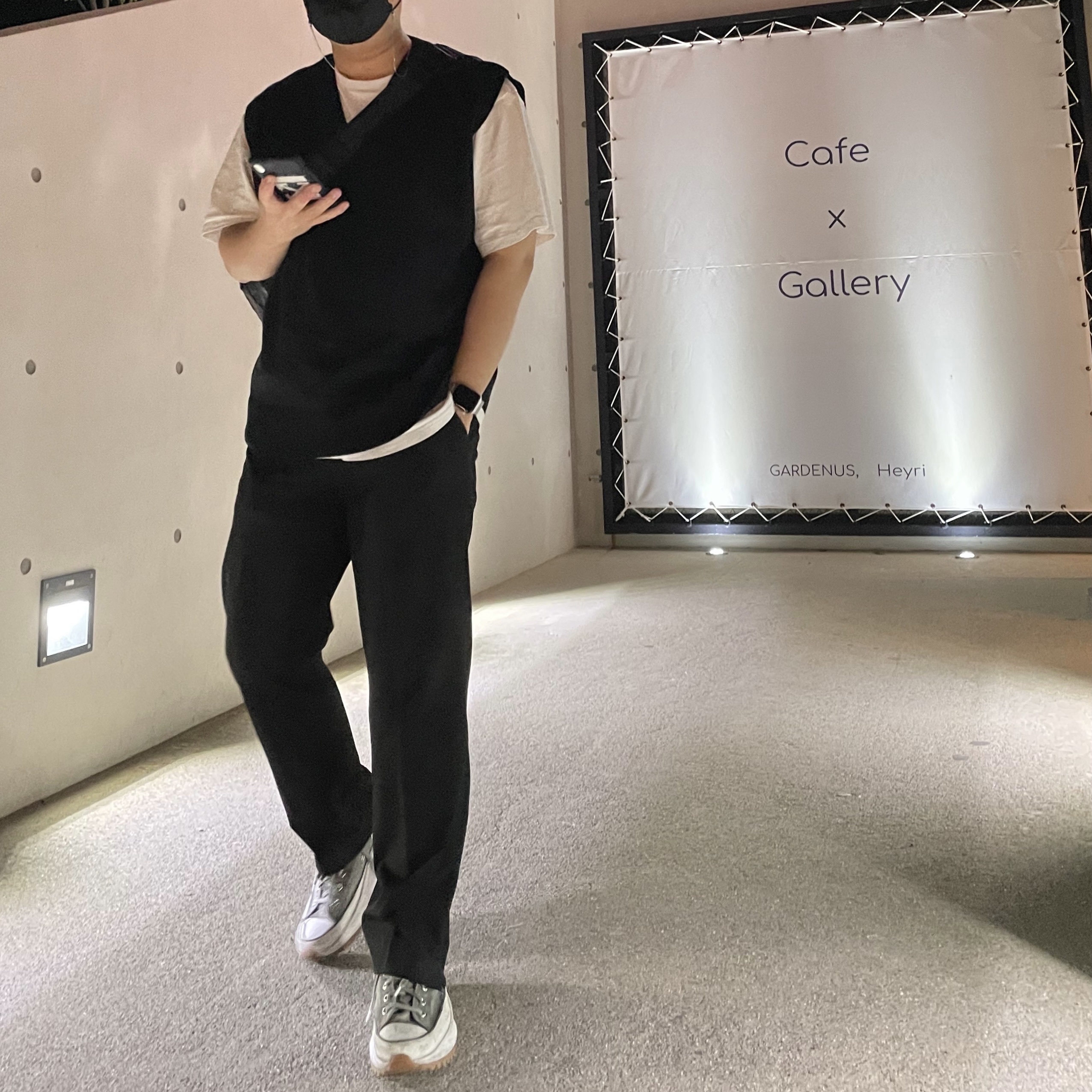 Converse Run Star Hike Hi Smoke 착용 스타일