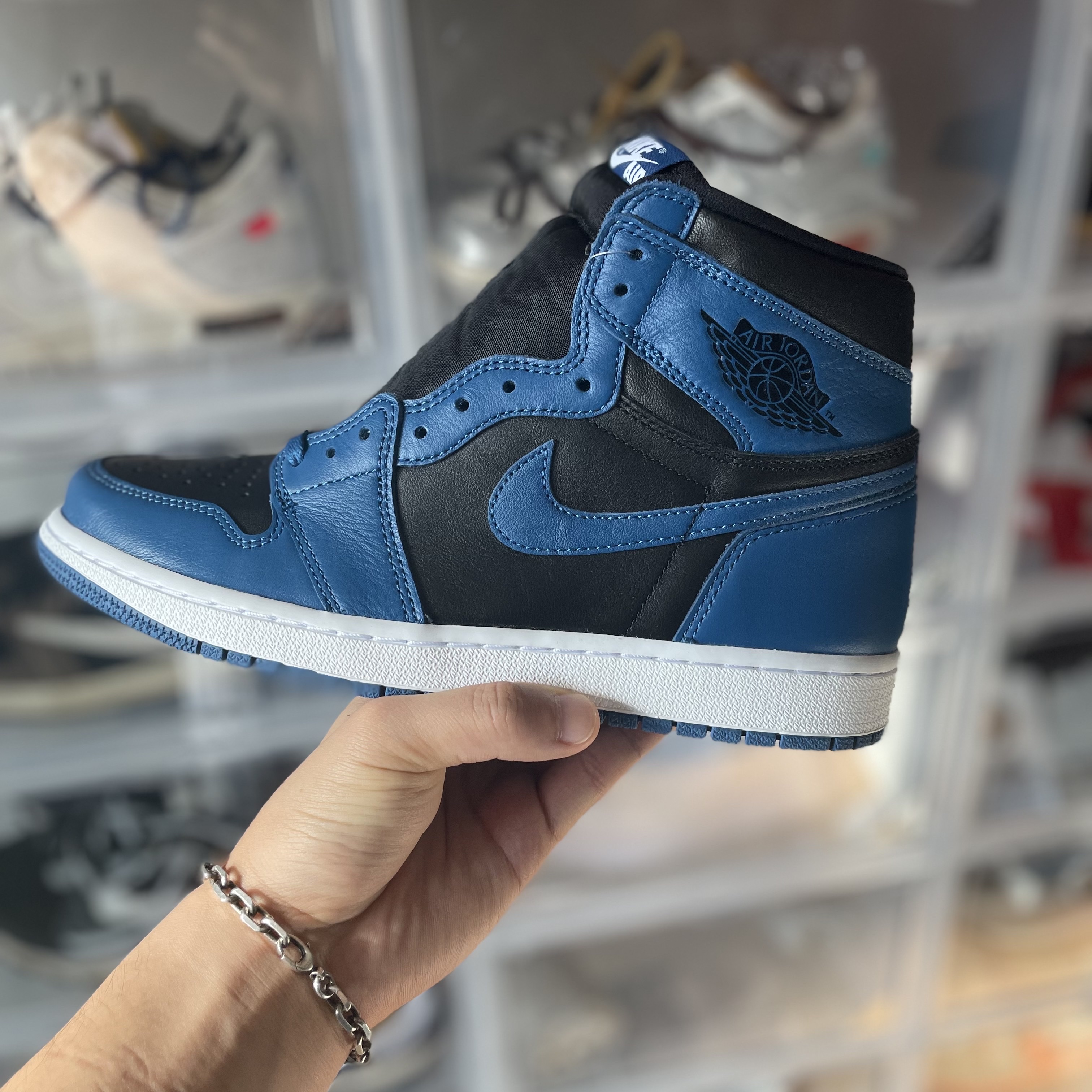 Jordan 1 Retro High OG Dark Marina Blue 착용 스타일
