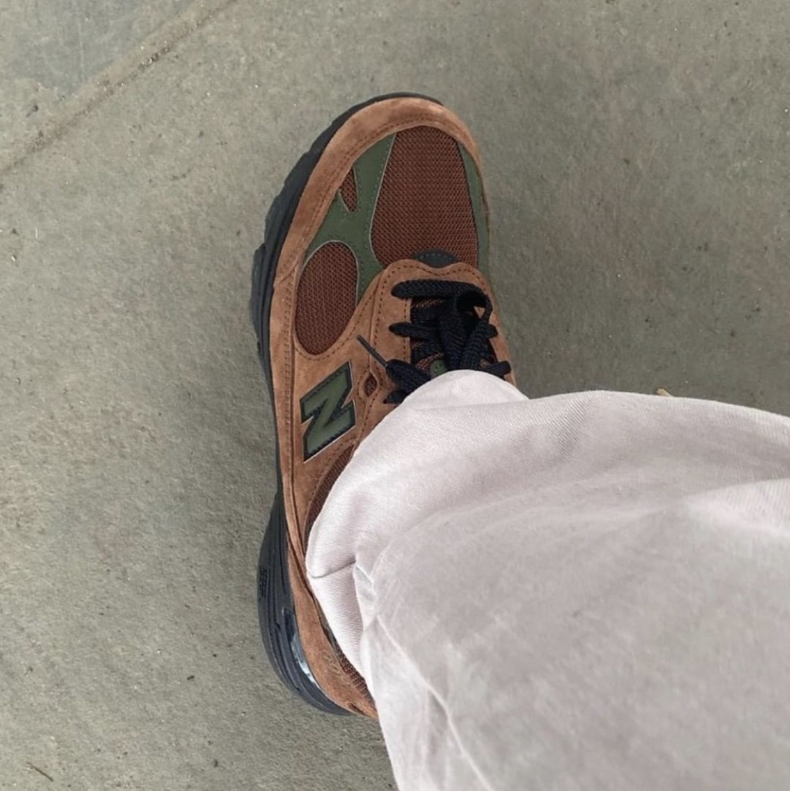 New Balance x Aime Leon Dore 993 Made in USA Brown 착용 스타일