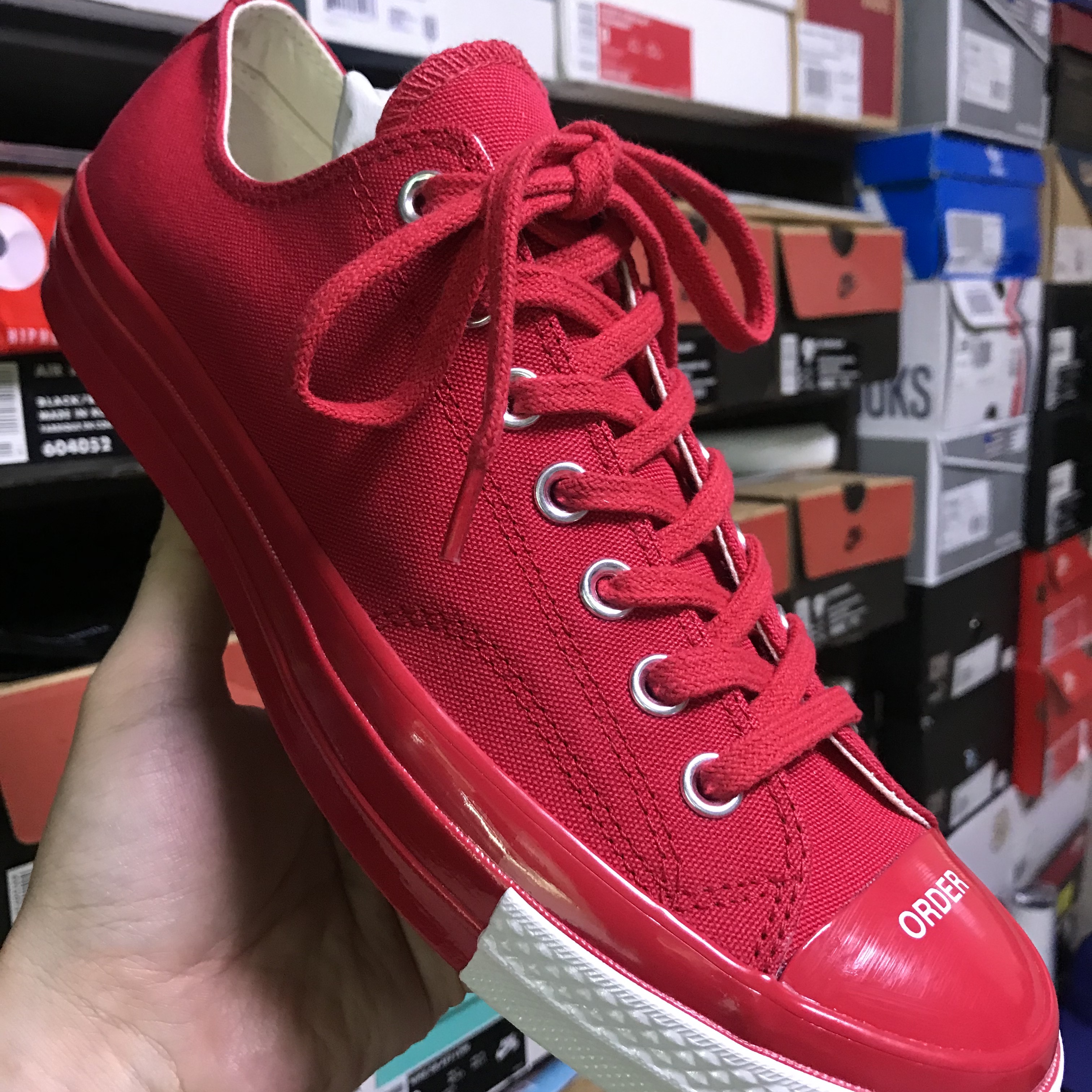 Converse x Undercover Chuck 70 Ox Red 착용 스타일 - 1