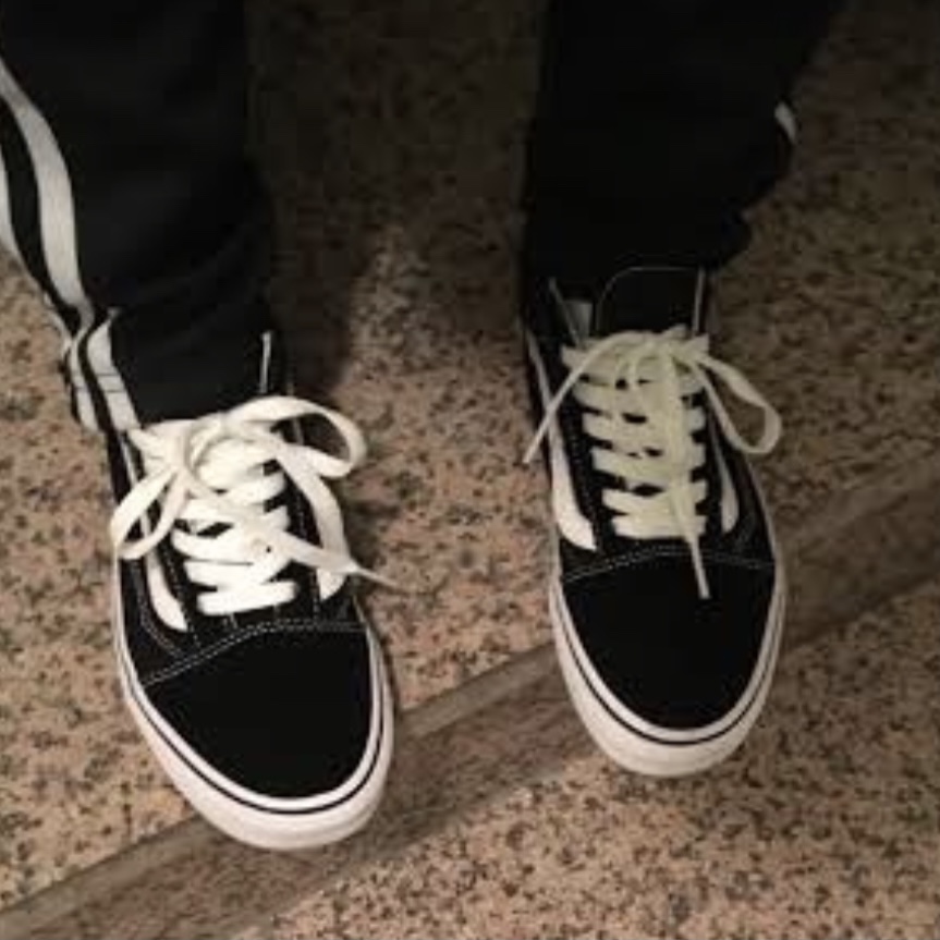 Vans Old Skool Platform Black White 착용 스타일
