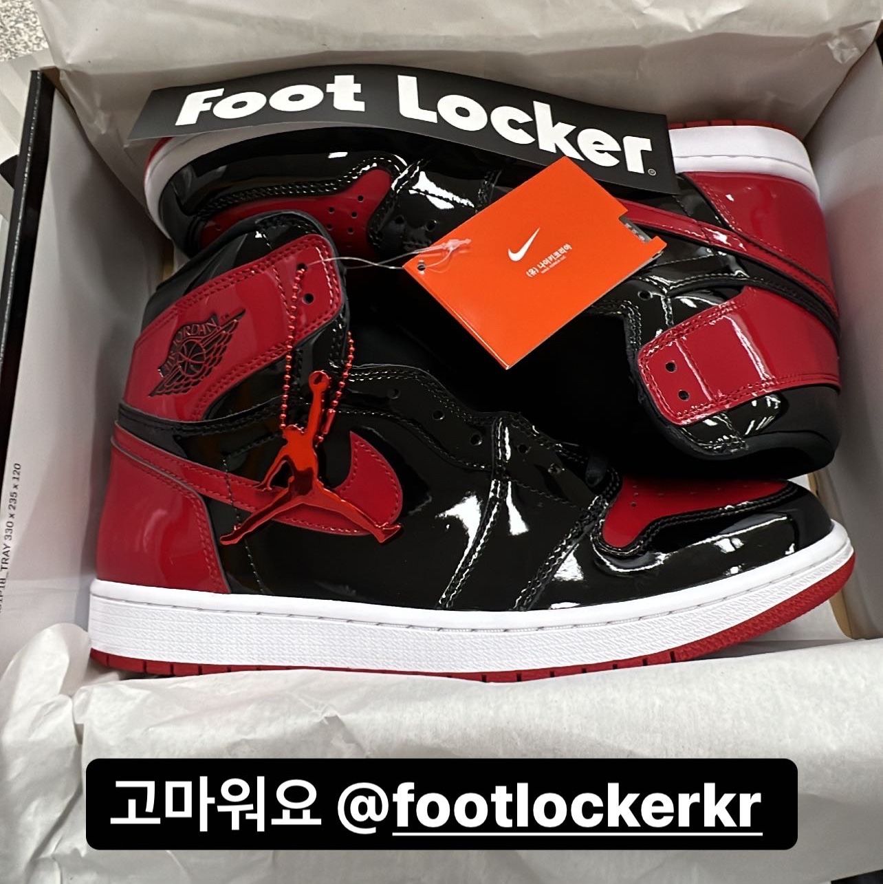 Jordan 1 Retro High OG Patent Bred 착용 스타일