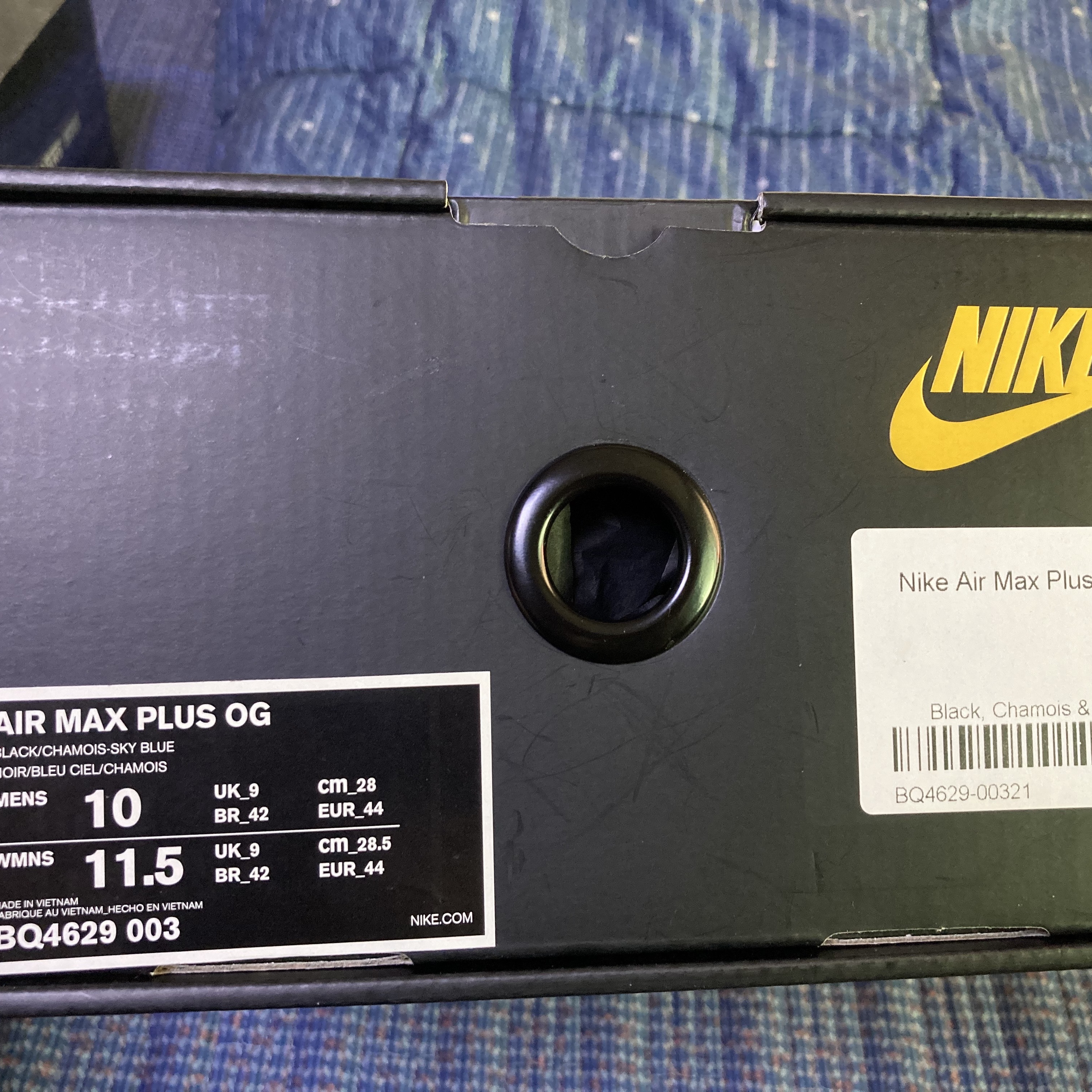 Nike Air Max Plus OG Hyper Blue 2018 착용 스타일 - 2