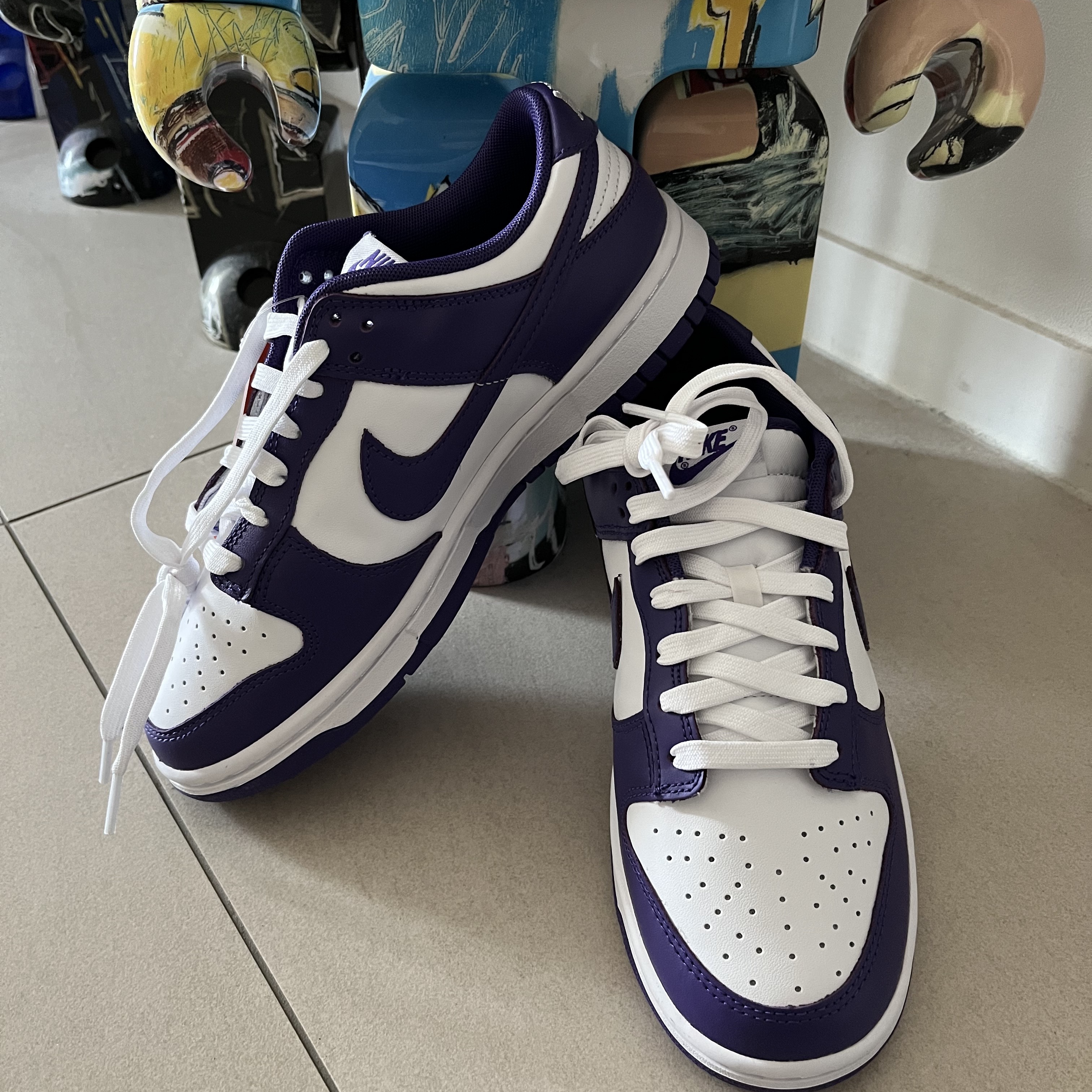 Nike Dunk Low Retro Championship Court Purple 착용 스타일