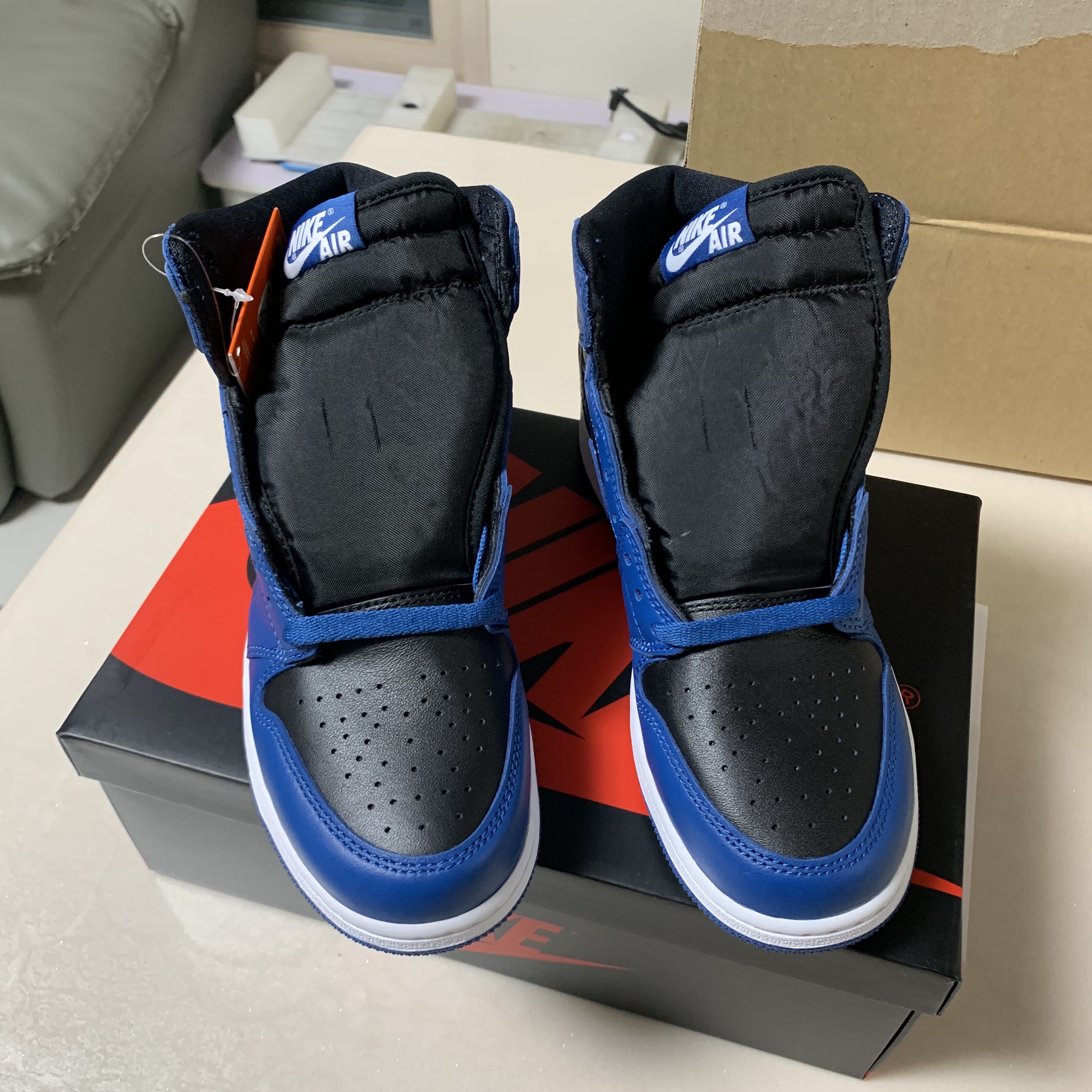 (GS) Jordan 1 Retro High OG Dark Marina Blue 착용 스타일 - 5