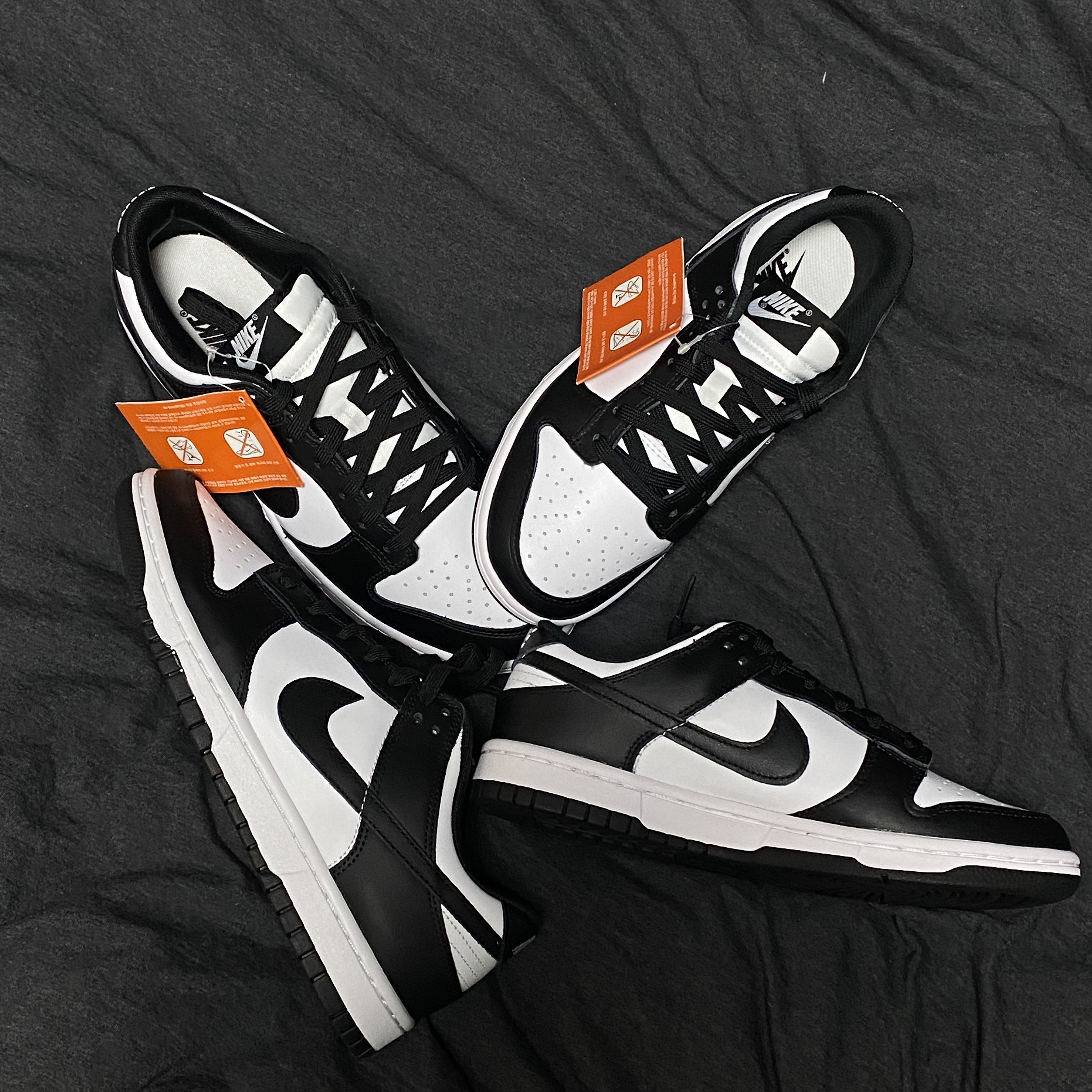 Nike Dunk Low Retro Black, (W) Nike Dunk Low Black 착용 스타일