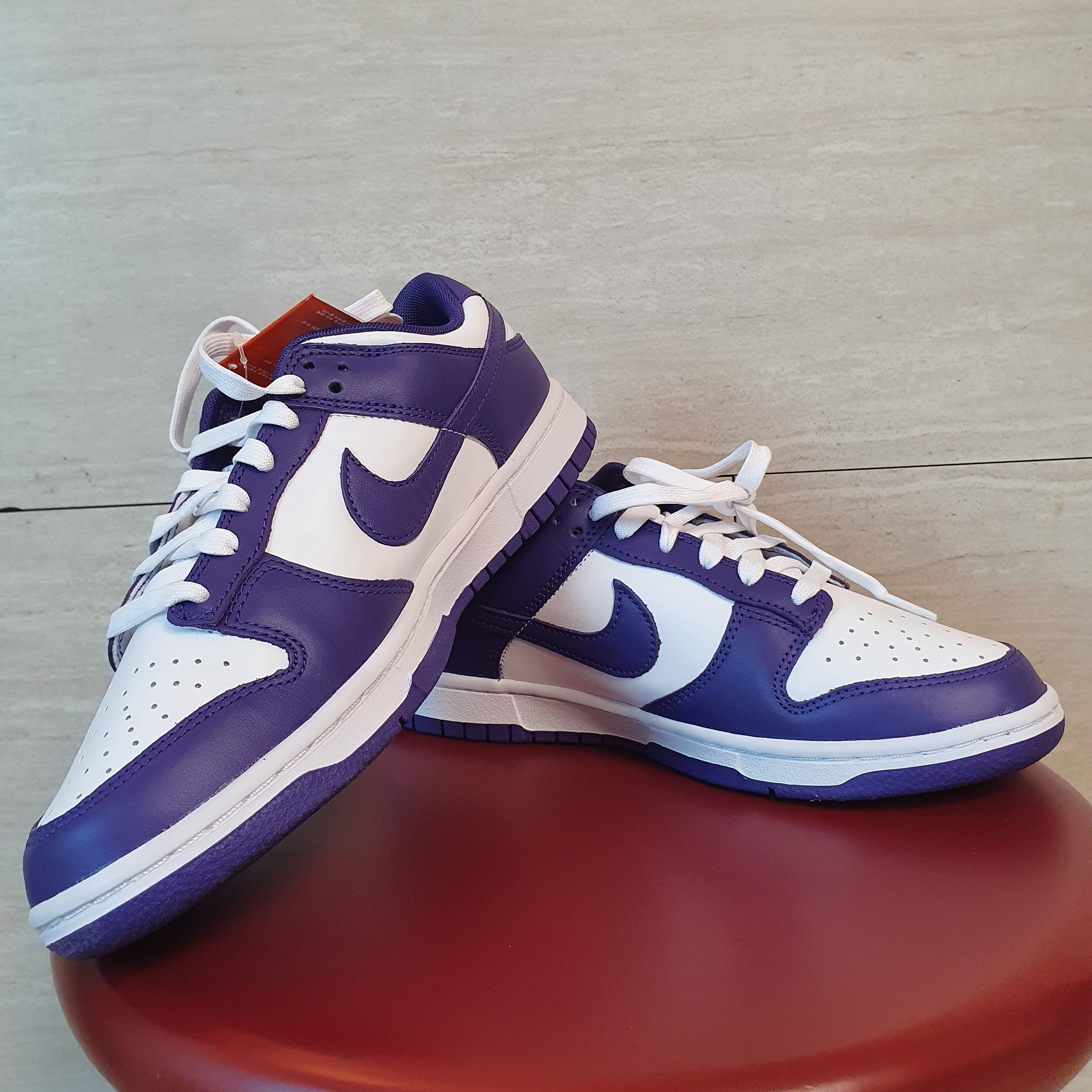 Nike Dunk Low Retro Championship Court Purple 착용 스타일