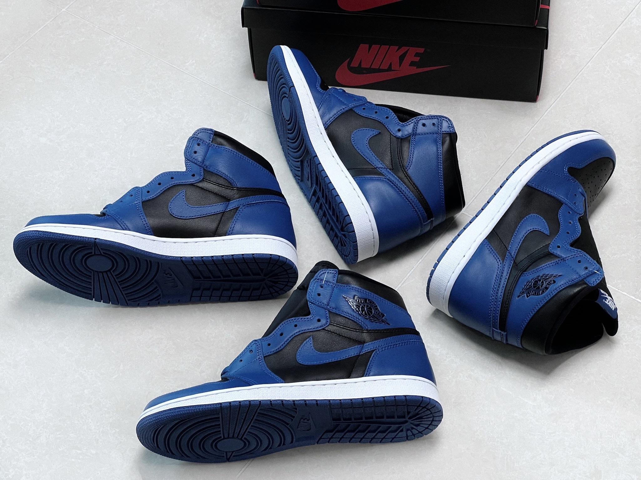 Jordan 1 Retro High OG Dark Marina Blue, (GS) Jordan 1 Retro High OG Dark Marina Blue 착용 스타일