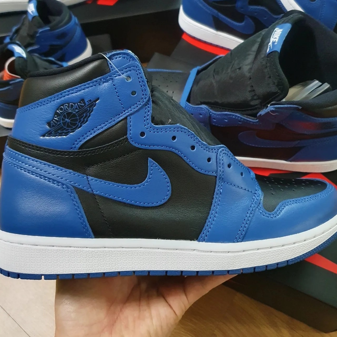Jordan 1 Retro High OG Dark Marina Blue, (GS) Jordan 1 Retro High OG Dark Marina Blue 착용 스타일 - 3