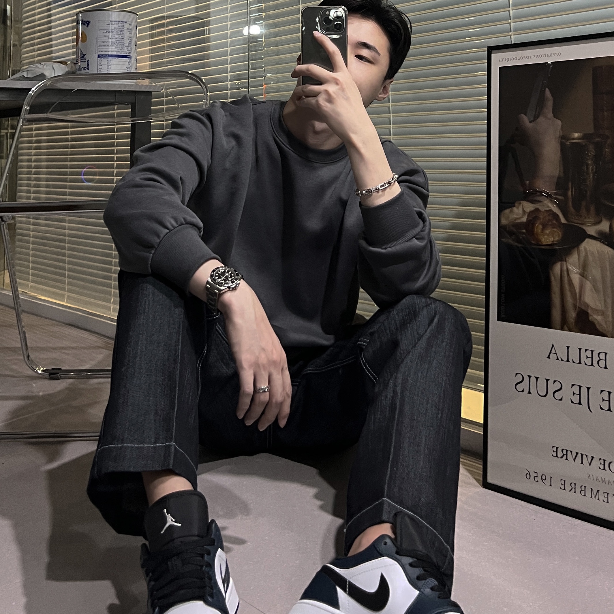 Jordan 1 Low Dark Teal 착용 스타일