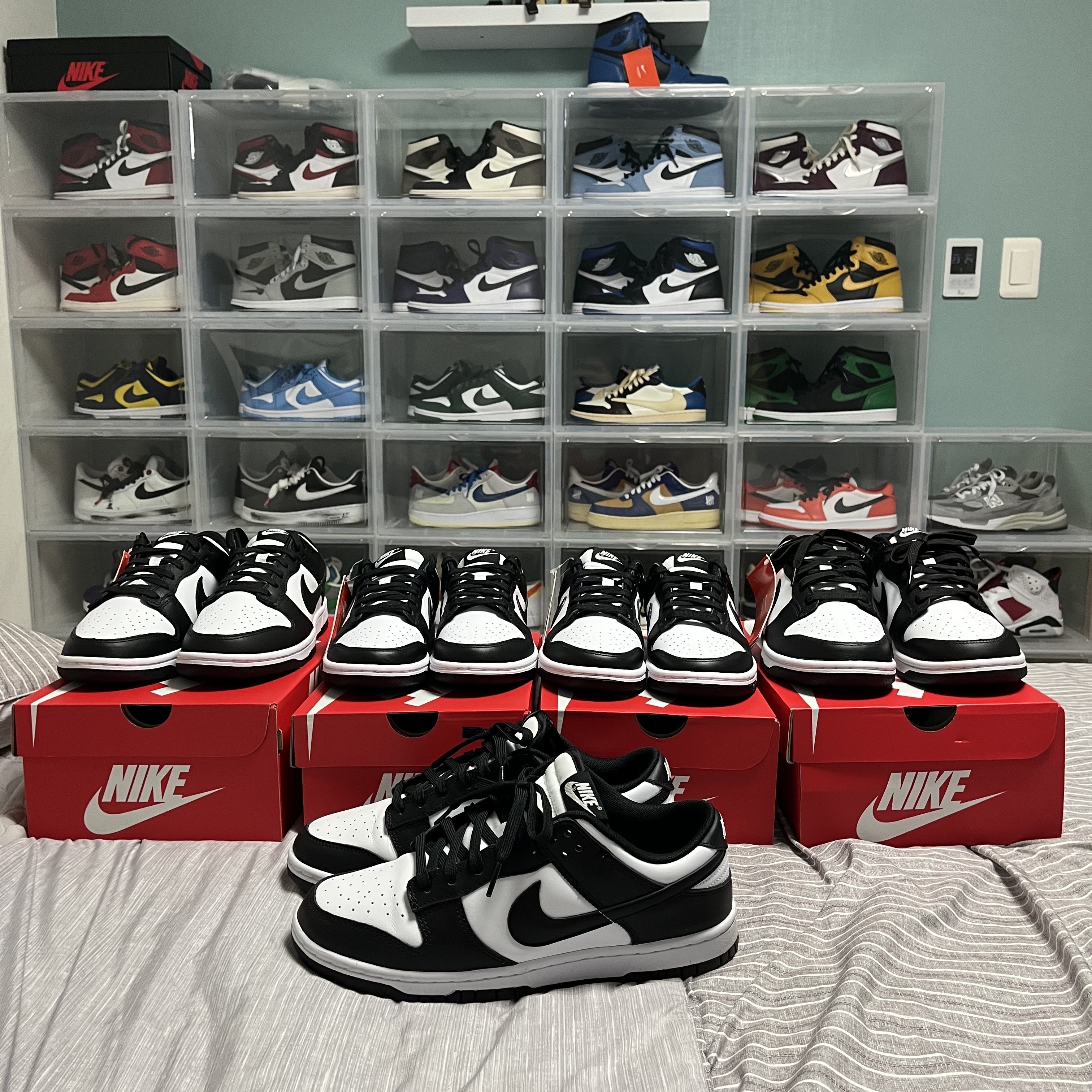 Nike Dunk Low Retro Black, (W) Nike Dunk Low Black 착용 스타일 - 2