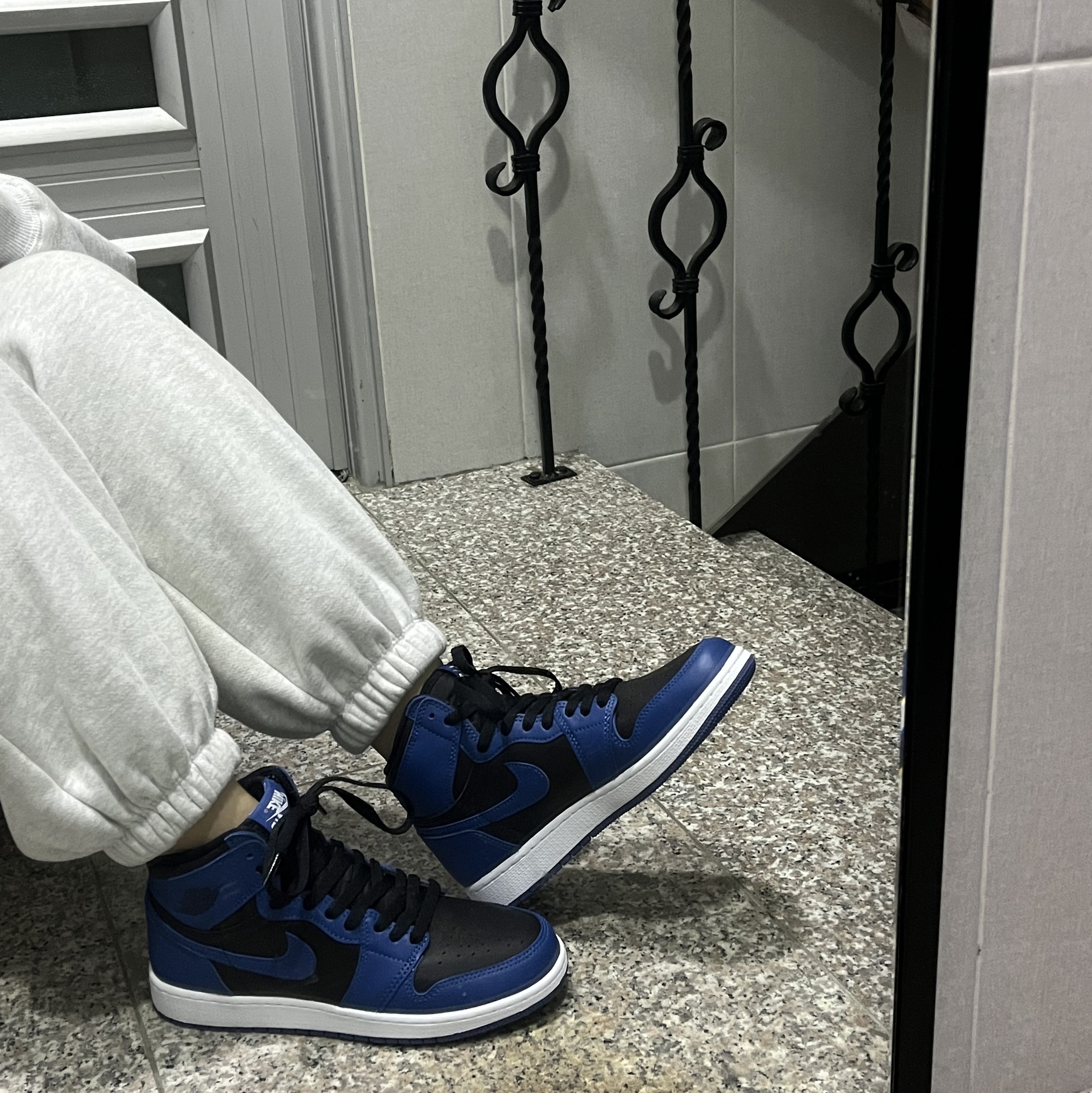 (GS) Jordan 1 Retro High OG Dark Marina Blue 착용 스타일