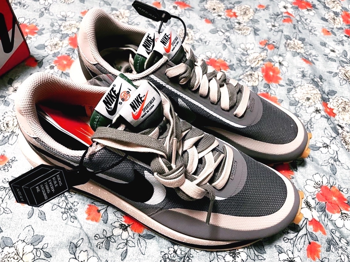 Nike x Sacai x Clot LDWaffle Cool Grey 착용 스타일