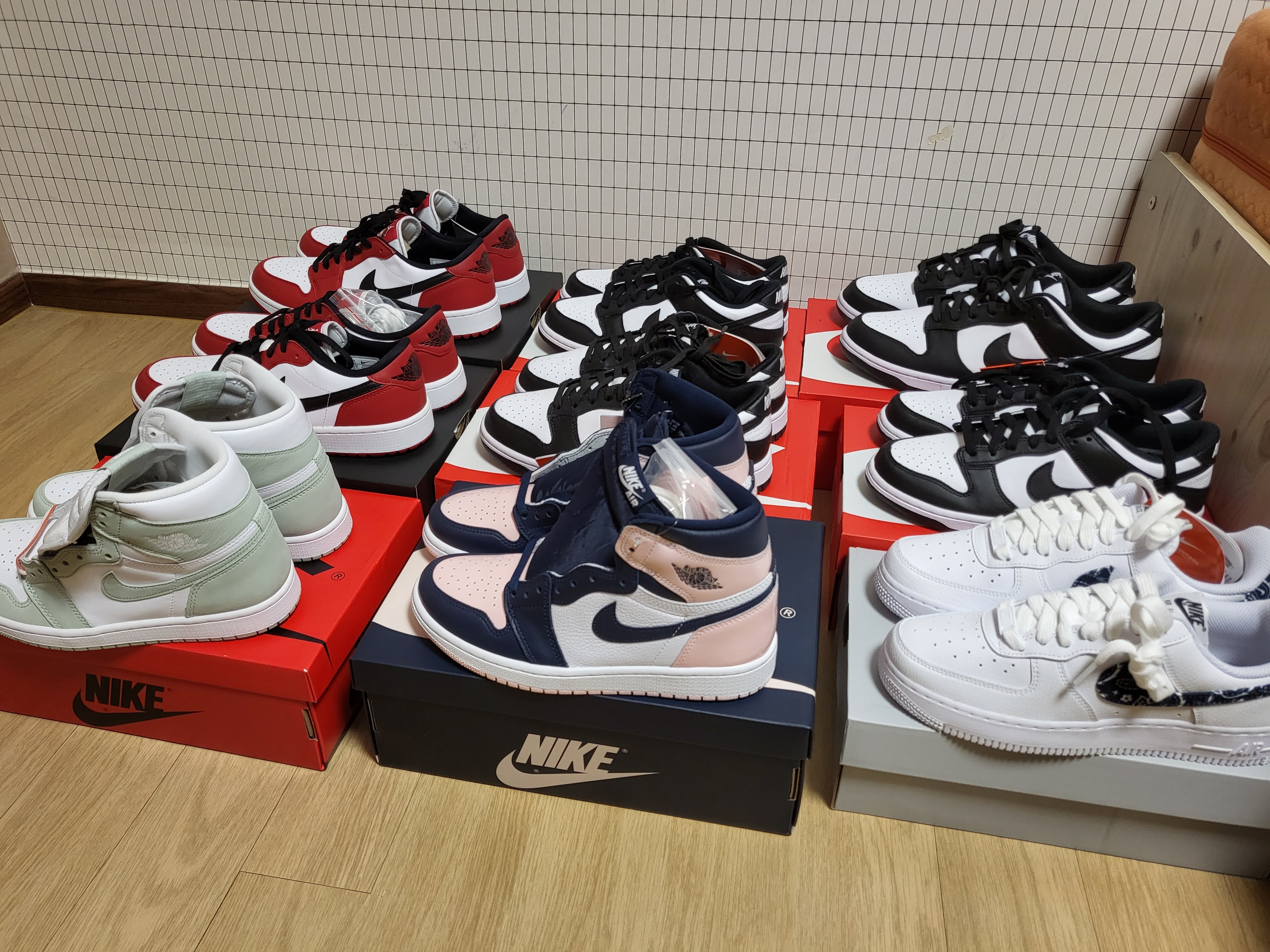 Jordan 1 Low Golf Chicago, Nike Dunk Low Retro Black 착용 스타일 - 2