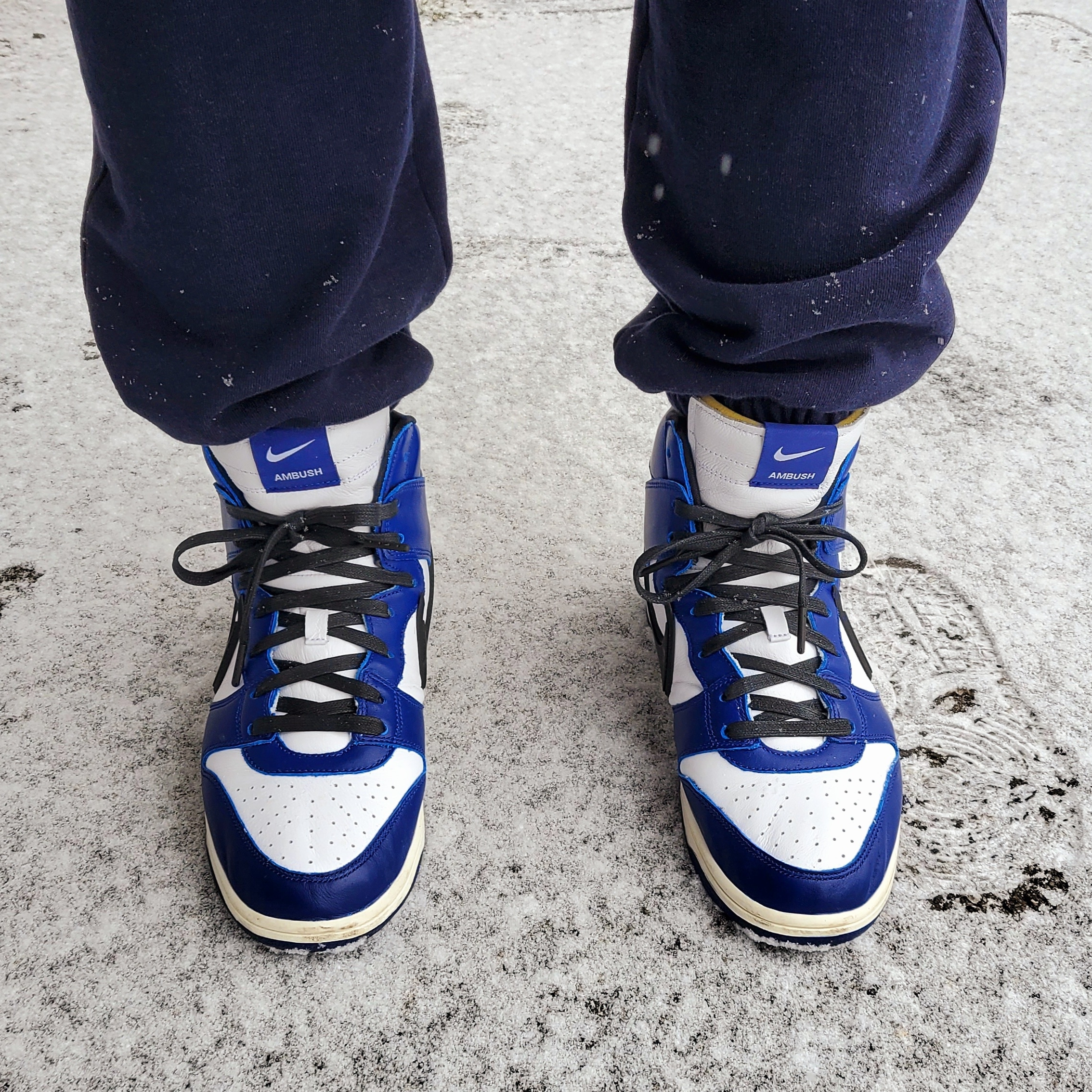 Nike x Ambush Dunk High Deep Royal Blue 착용 스타일 - 2
