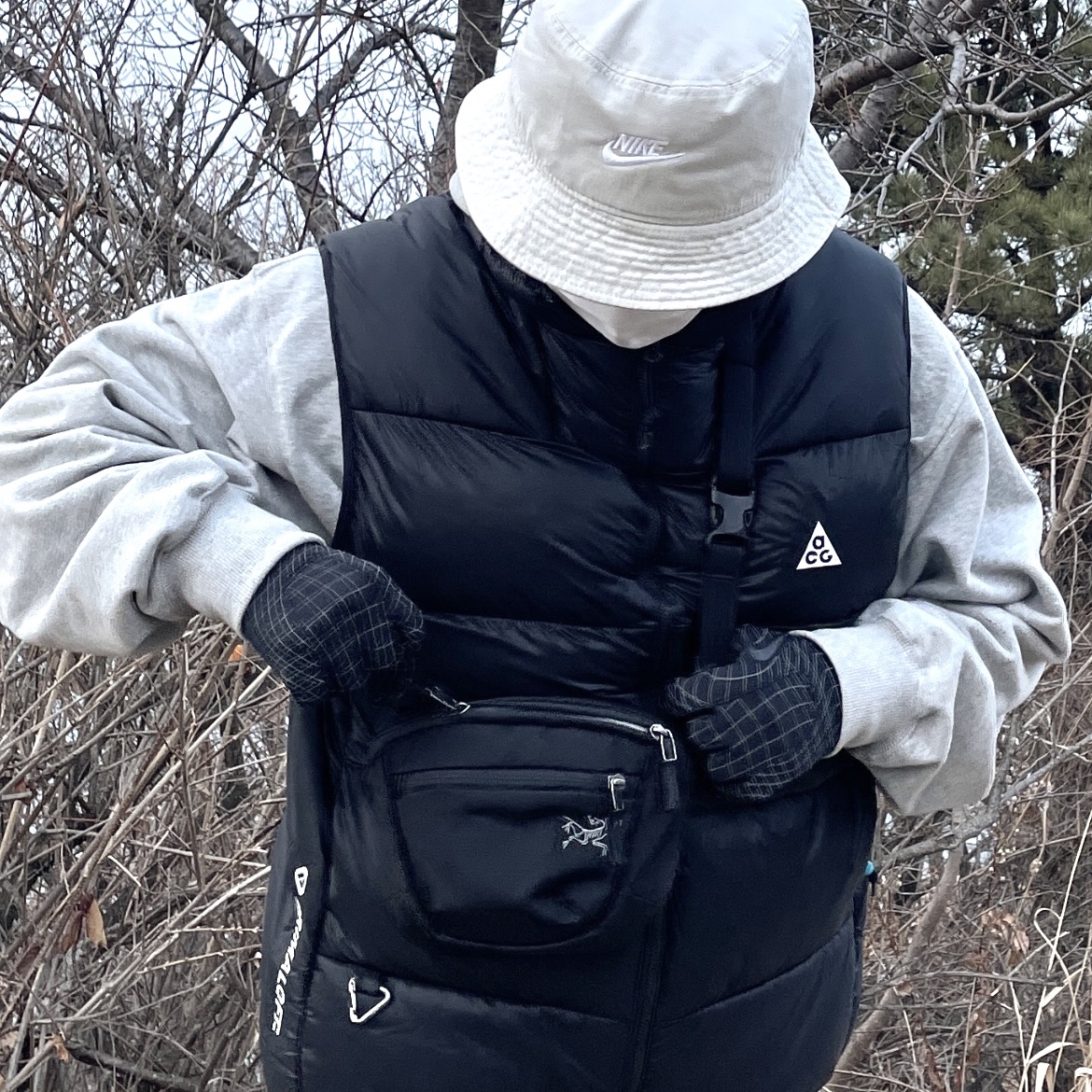 Nike ACG Therma-Fit ADV Lunar Lake Puffer Vest Black - Asia 착용 스타일 - 2
