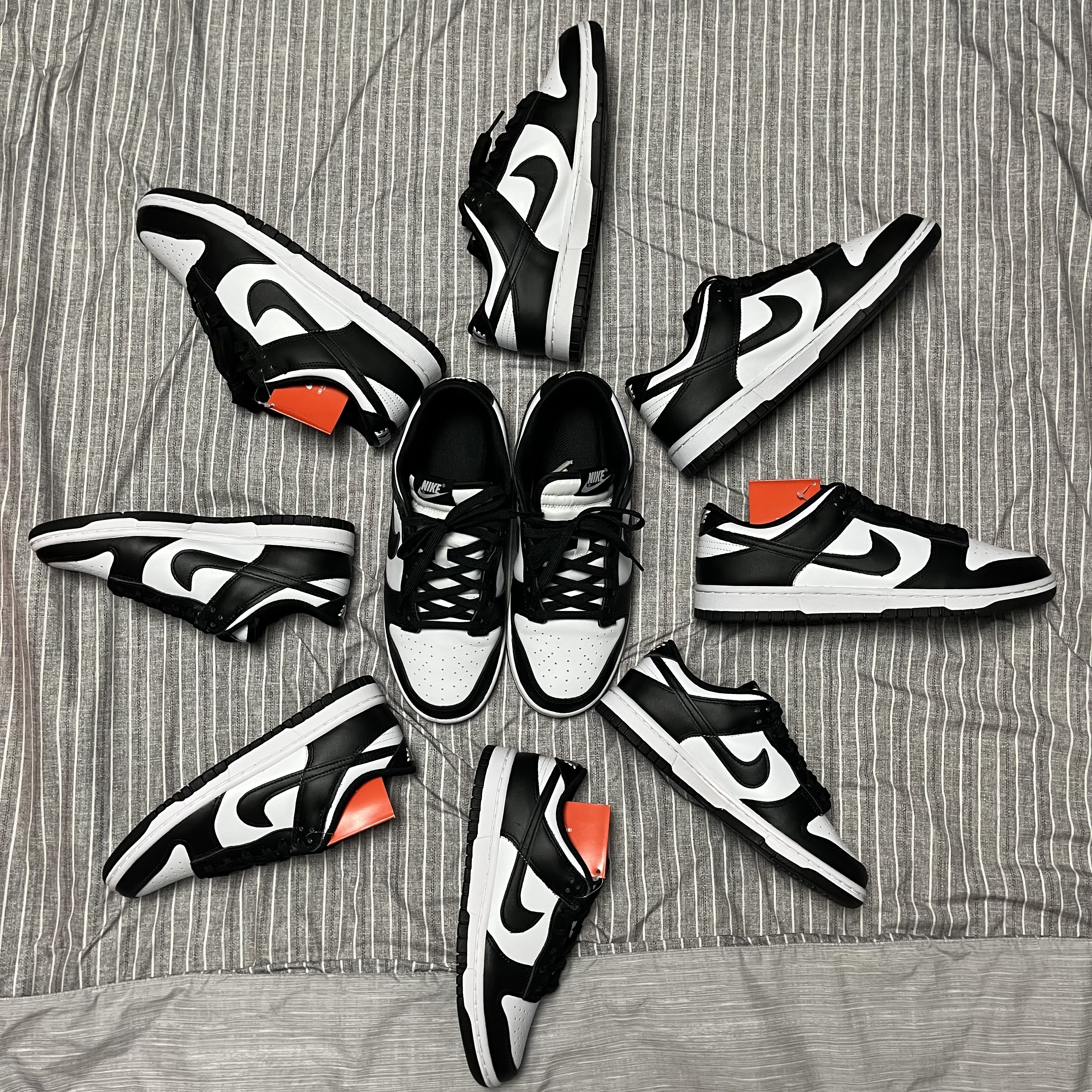 Nike Dunk Low Retro Black, (W) Nike Dunk Low Black 착용 스타일 - 1