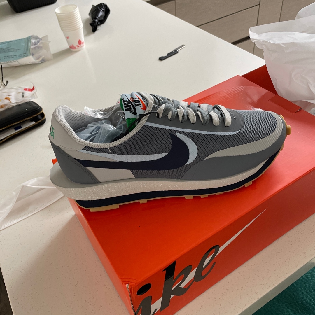 Nike x Sacai x Clot LDWaffle Cool Grey 착용 스타일