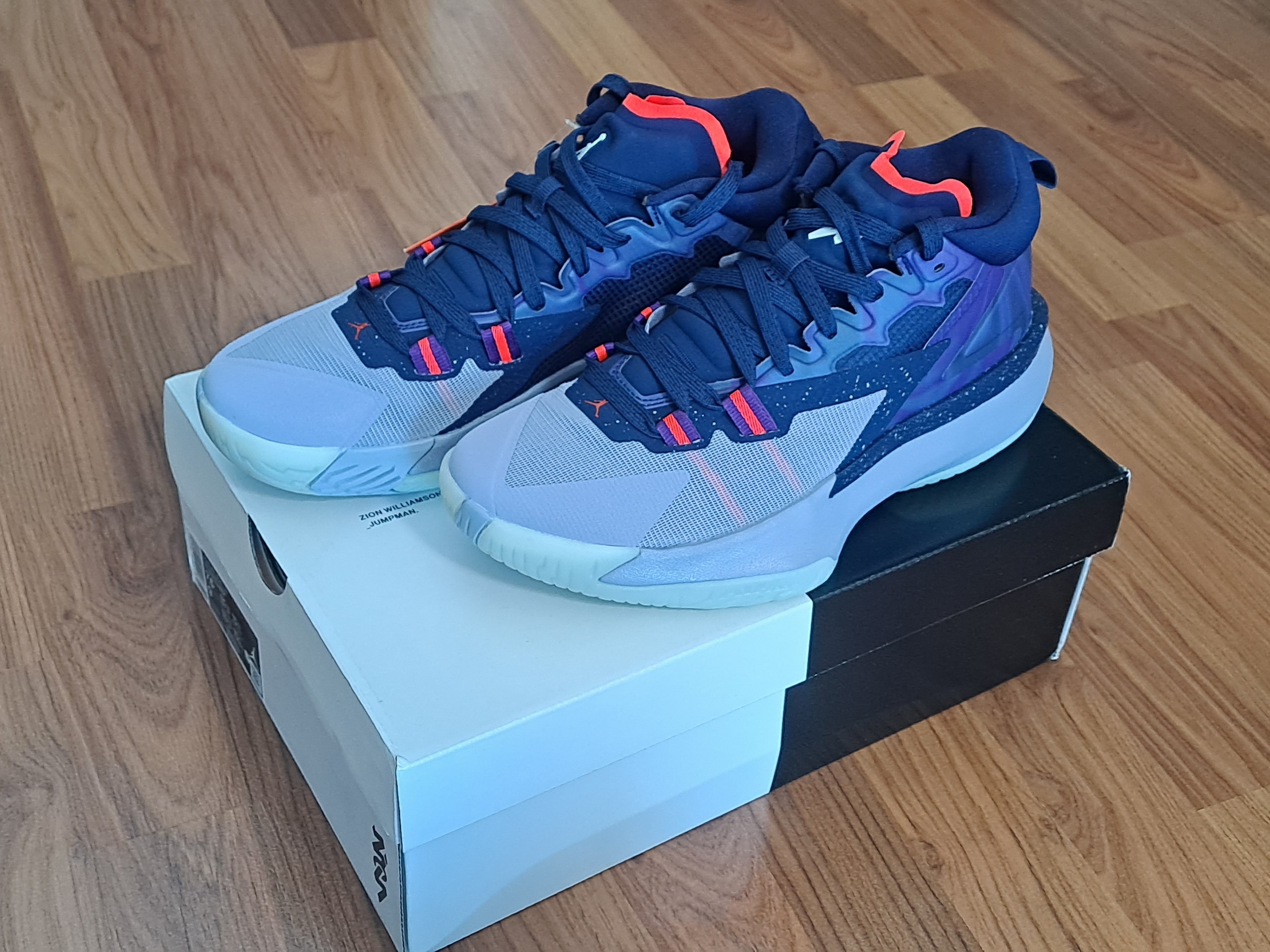 Jordan Zion 1 PF ZNA Blue Void 착용 스타일 - 1