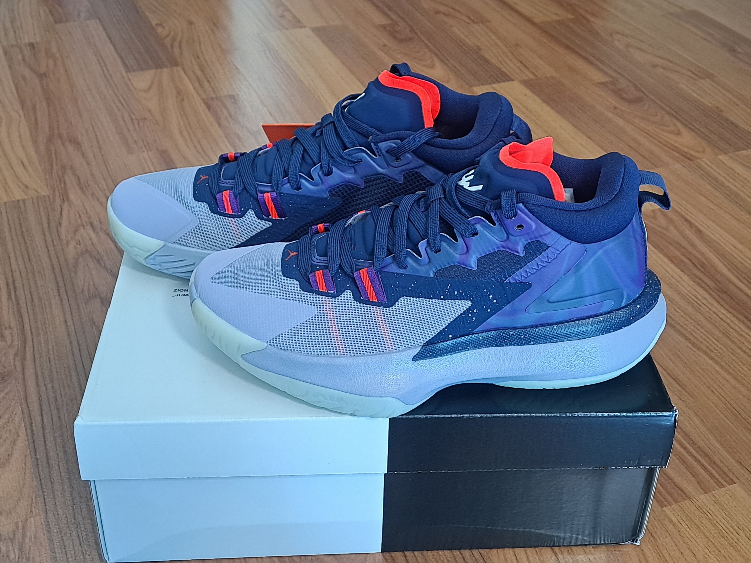 Jordan Zion 1 PF ZNA Blue Void 착용 스타일 - 3