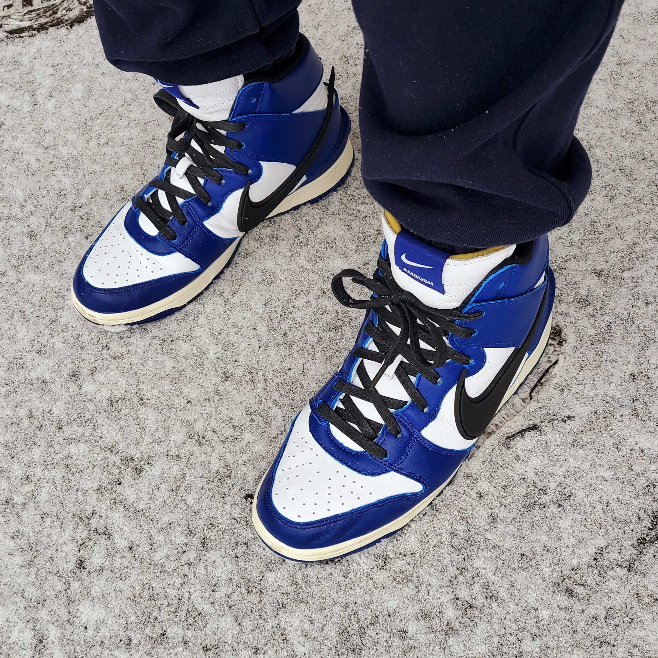 Nike x Ambush Dunk High Deep Royal Blue 착용 스타일 - 4