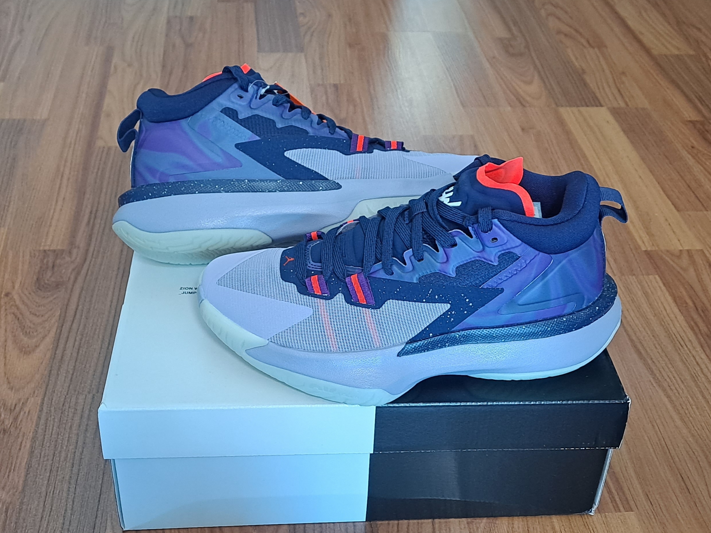 Jordan Zion 1 PF ZNA Blue Void 착용 스타일 - 2