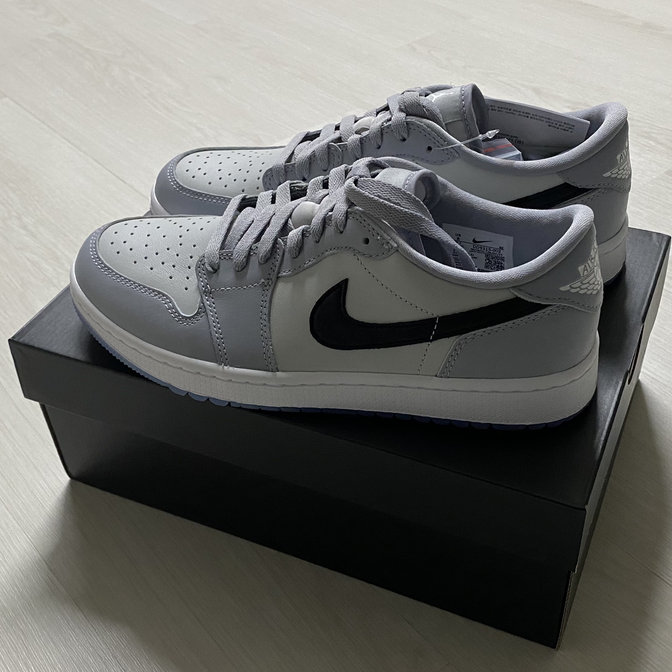 Jordan 1 Low Golf Wolf Grey 착용 스타일