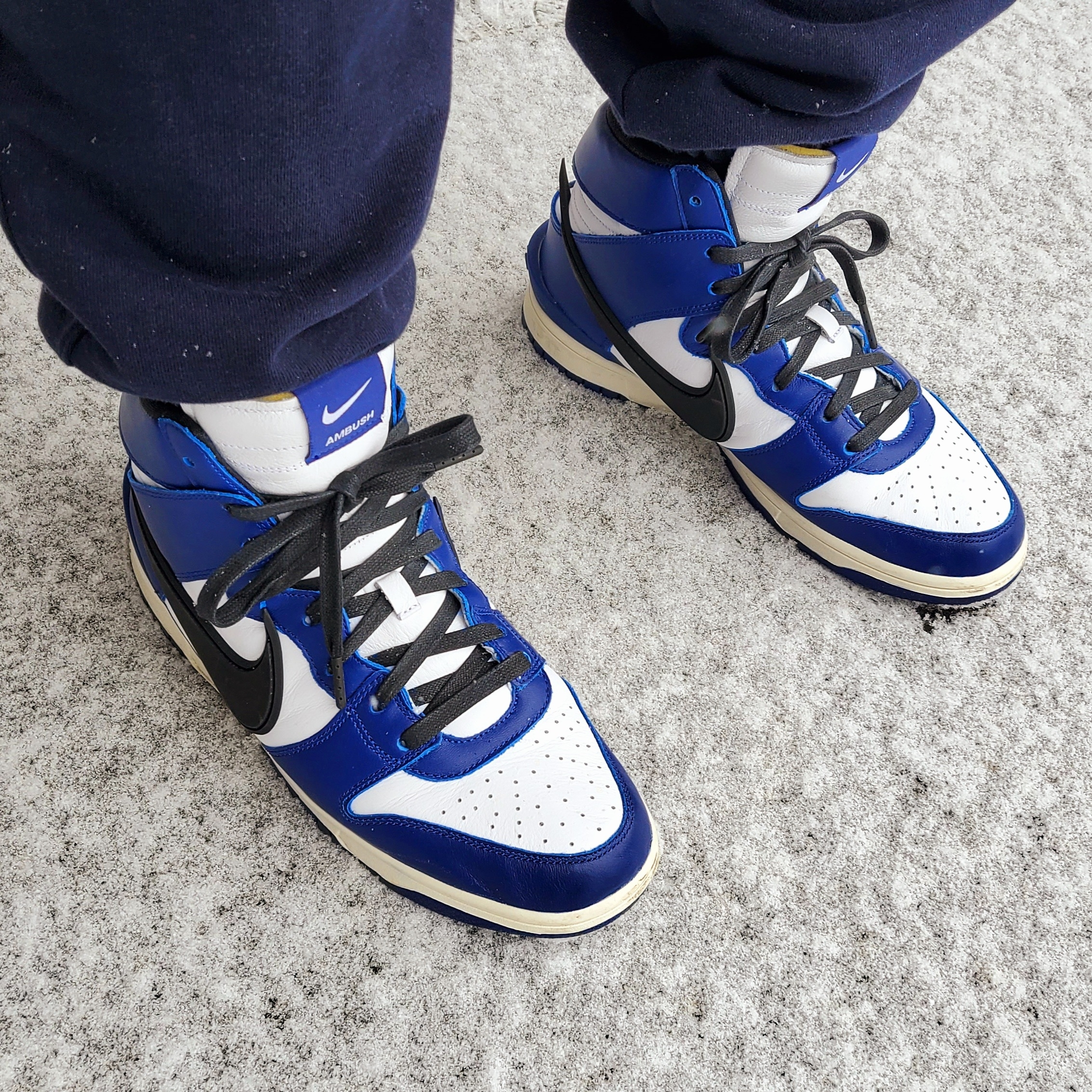 Nike x Ambush Dunk High Deep Royal Blue 착용 스타일 - 3