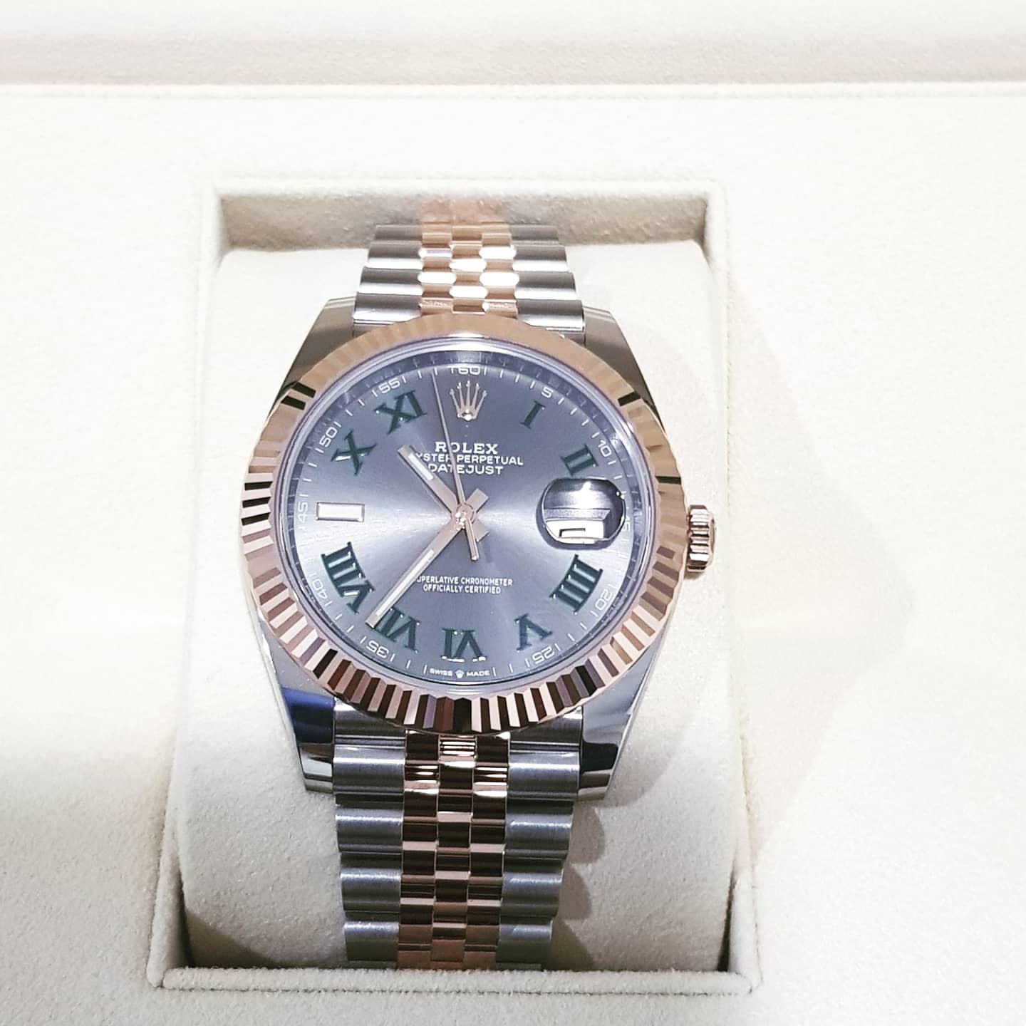 Rolex Datejust 41mm 126333 Slate Roman Jubilee 착용 스타일 - 1