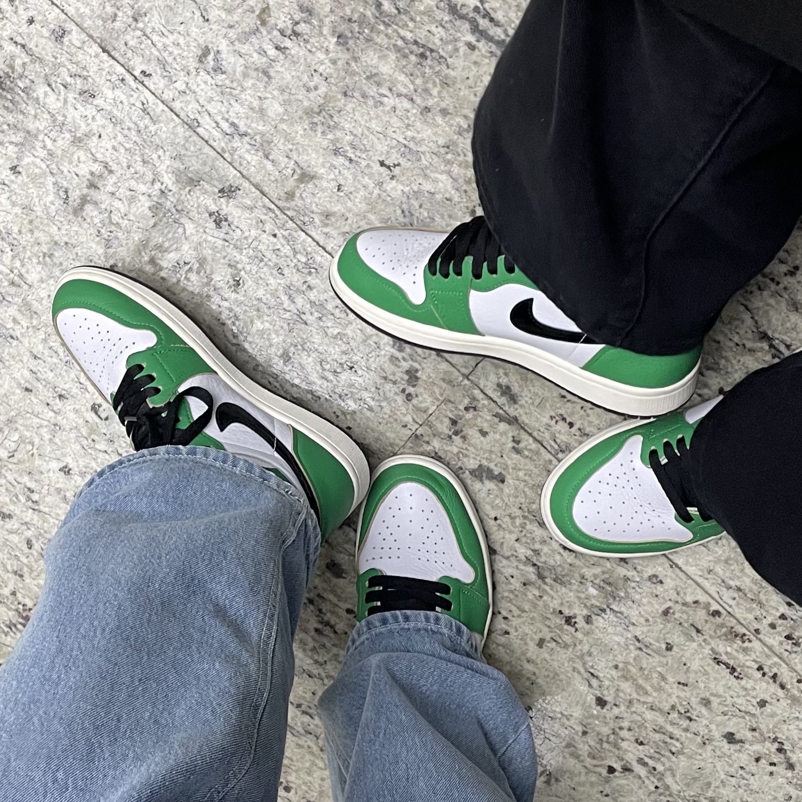 (W) Jordan 1 Retro High OG Lucky Green 착용 스타일