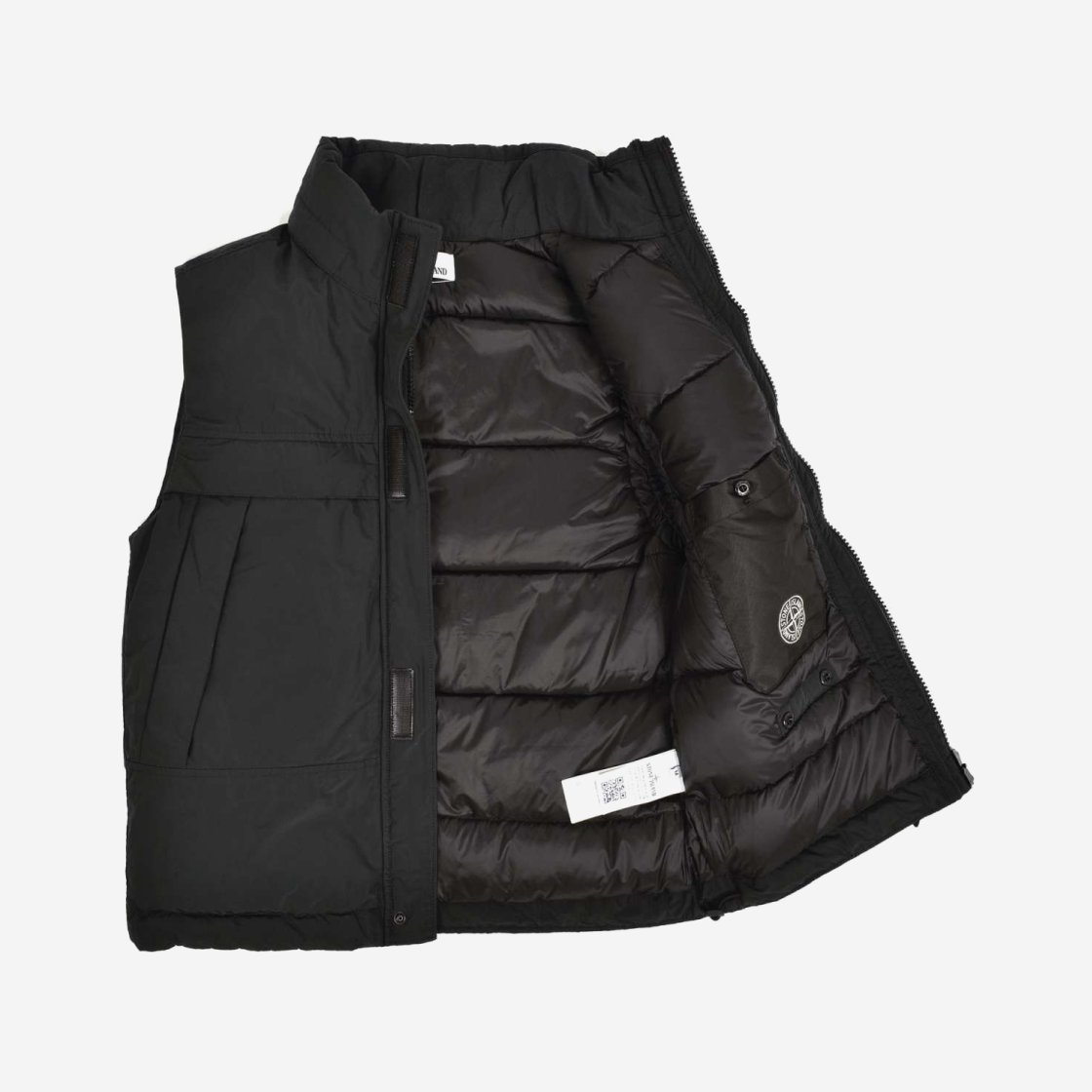 Stone Island G0426 Micro Reps Down Vest Black - 20FW 상세 이미지 3