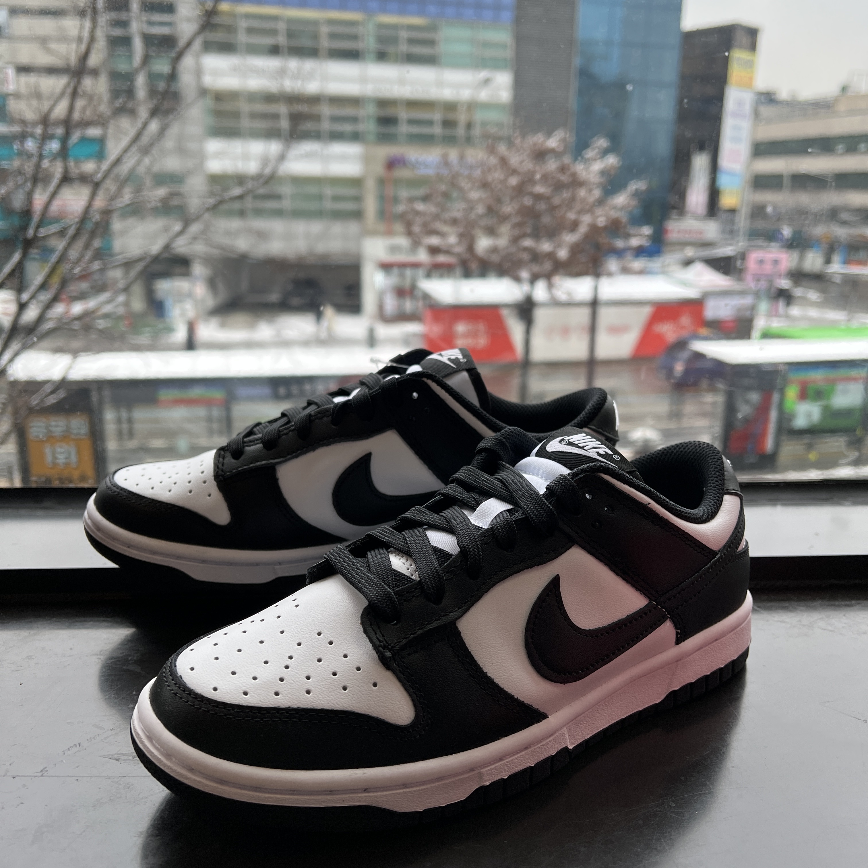 (W) Nike Dunk Low Black 착용 스타일