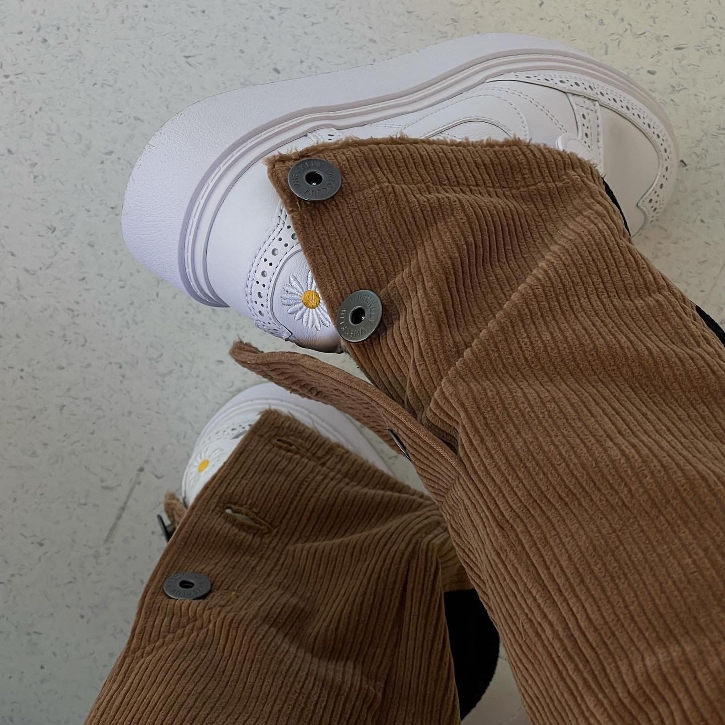 Nike x Peaceminusone Kwondo1 White 착용 스타일 - 1