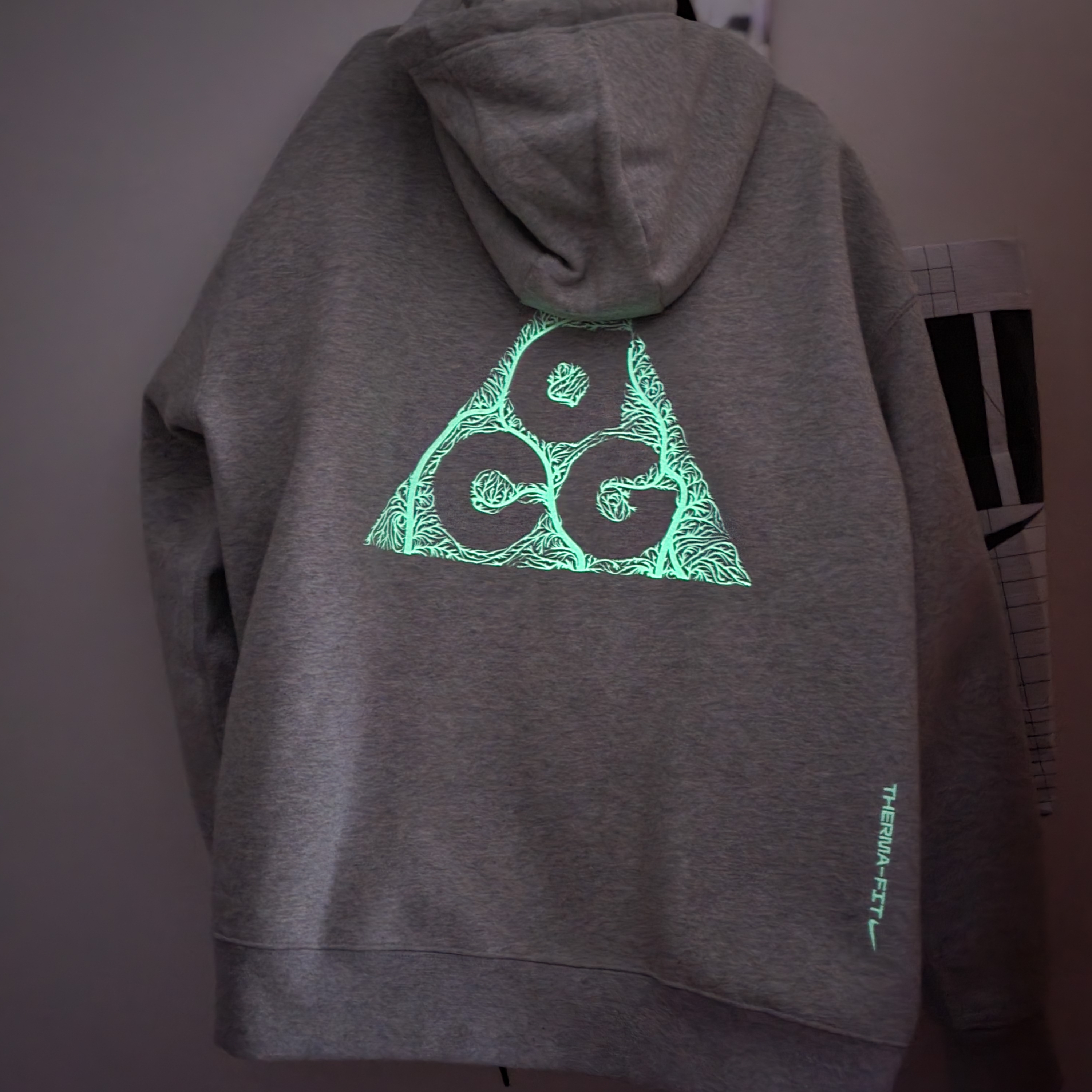 Nike ACG Therma-Fit Fleece Full Zip Hoodie Airora Grey Heather - Asia 착용 스타일