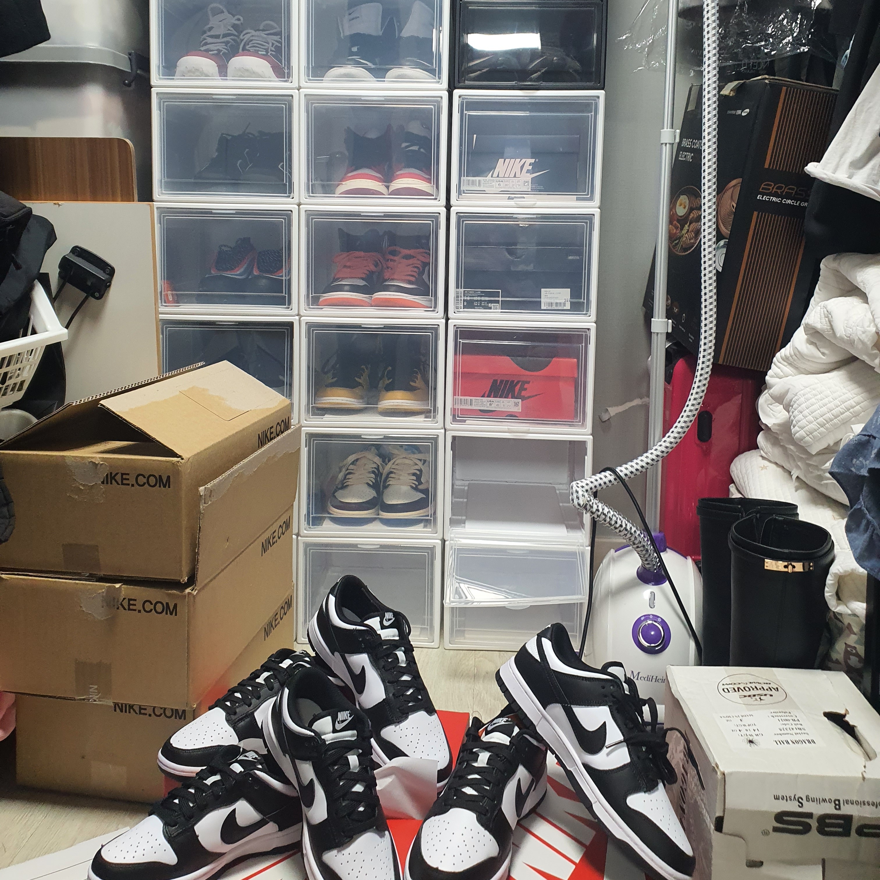 Nike Dunk Low Retro Black, Nike x Ambush Dunk High Black 착용 스타일 - 3