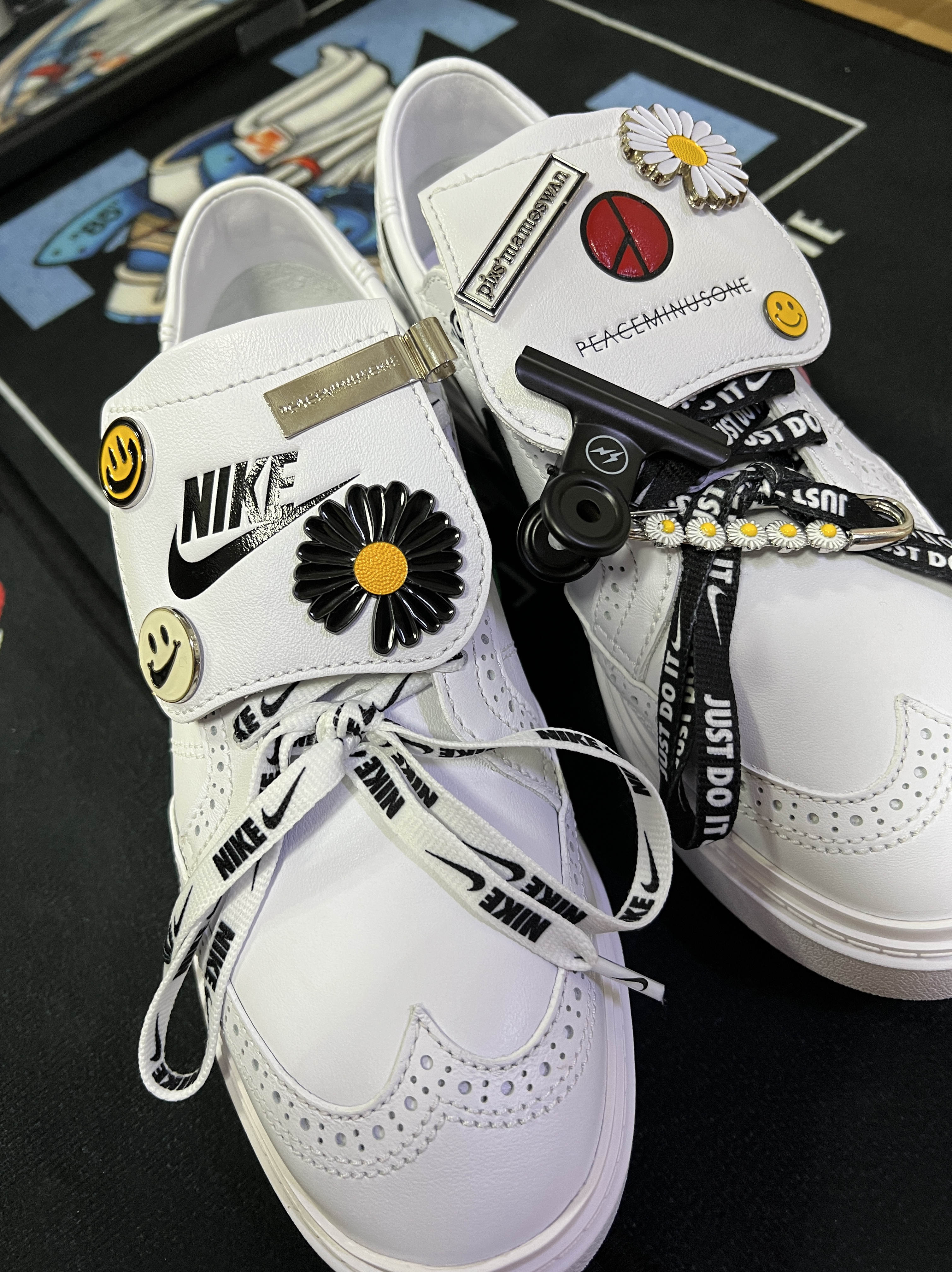 Nike x Peaceminusone Kwondo1 White 착용 스타일