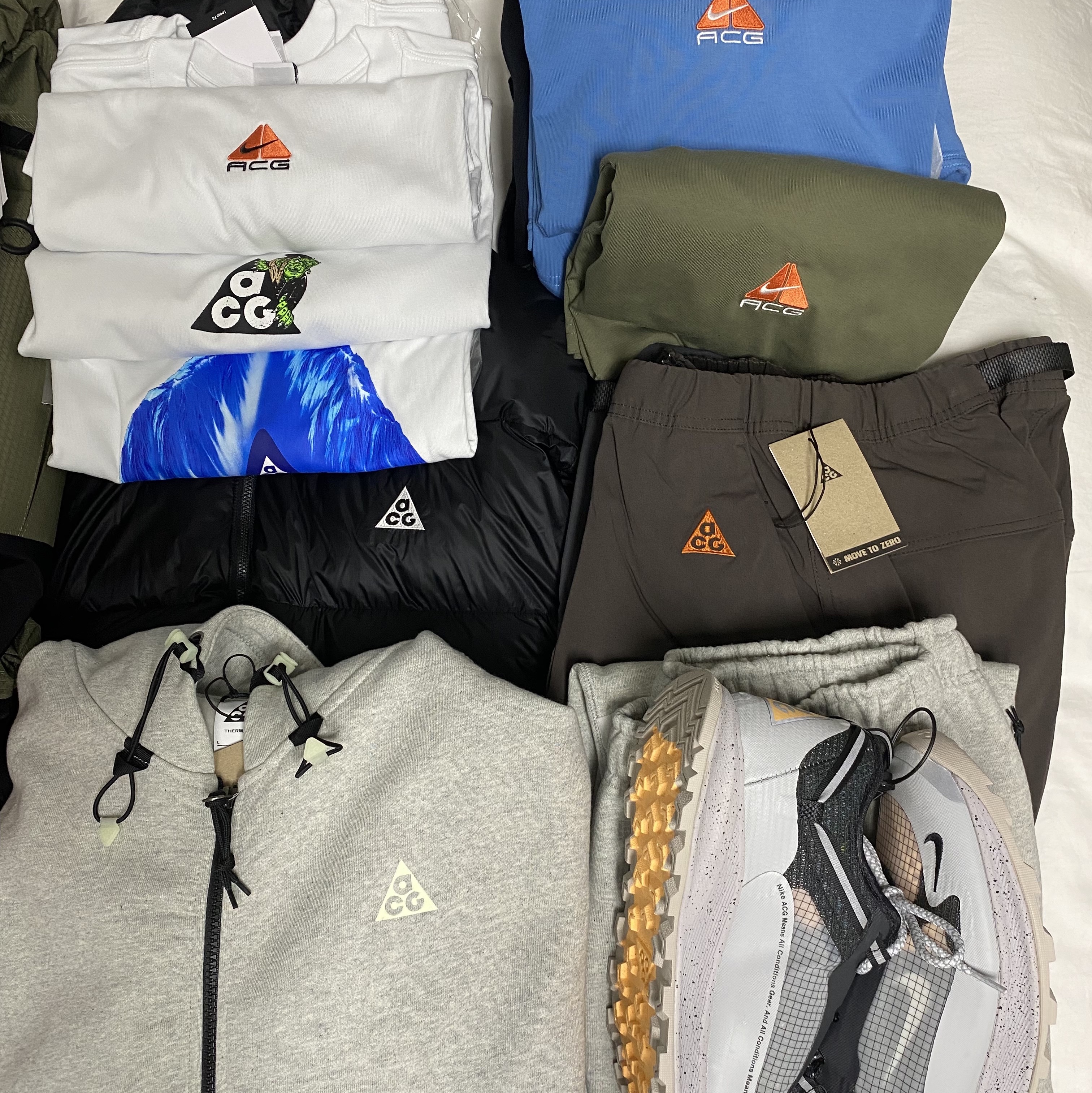 Nike ACG Therma-Fit ADV Lunar Lake Puffer Jacket Black - US/EU, Nike ACG Therma-Fit Fleece Full Zip Hoodie Airora Grey Heather - Asia 착용 스타일 - 3