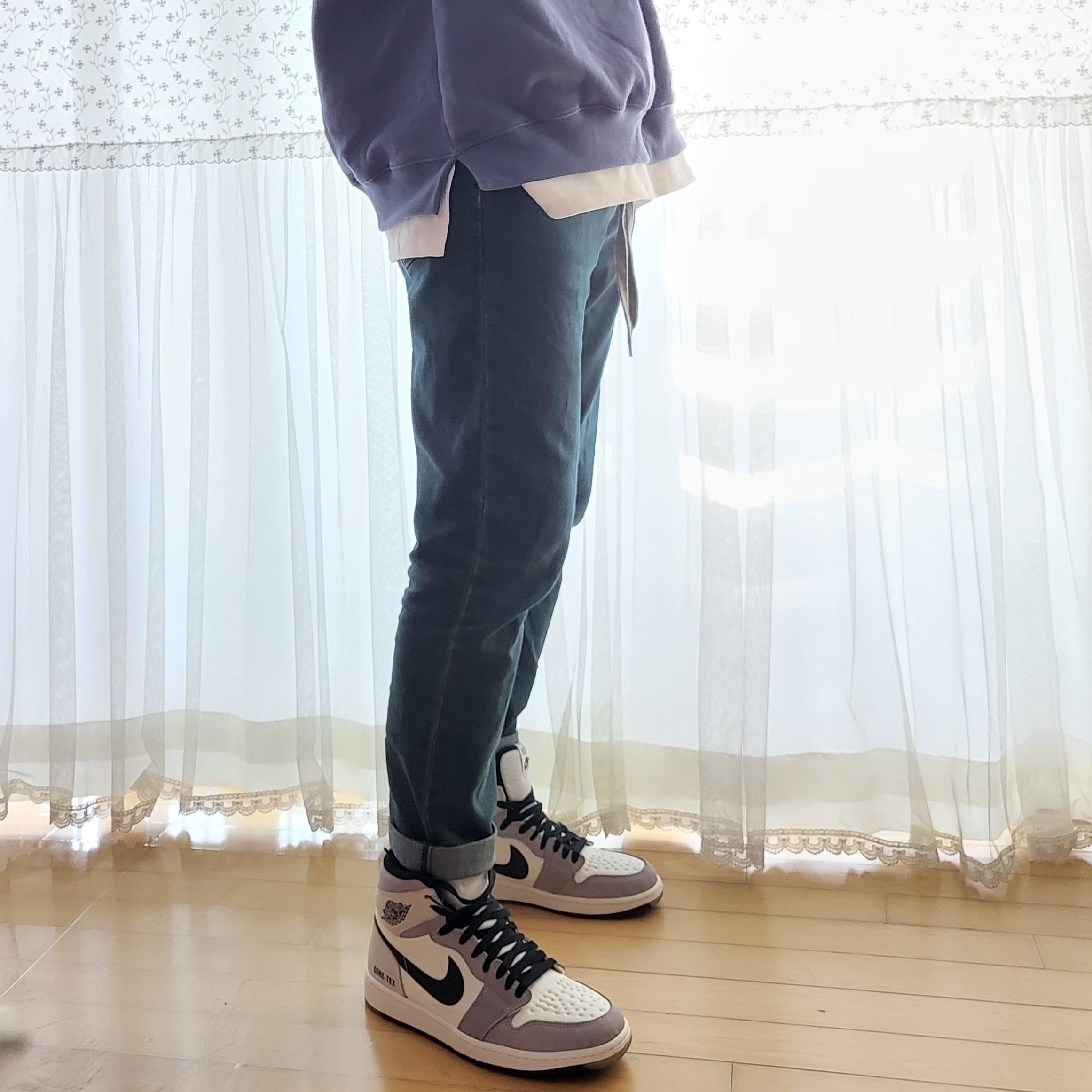 Jordan 1 Element Gore-Tex Sail 착용 스타일