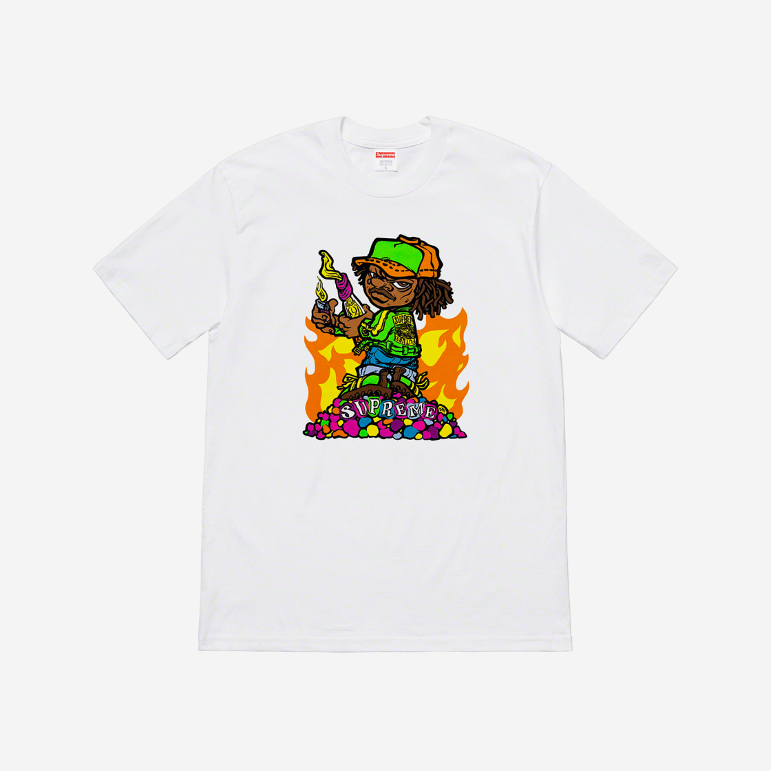 Supreme Molotov Kid T-Shirt White - 19SS 상세 이미지 1