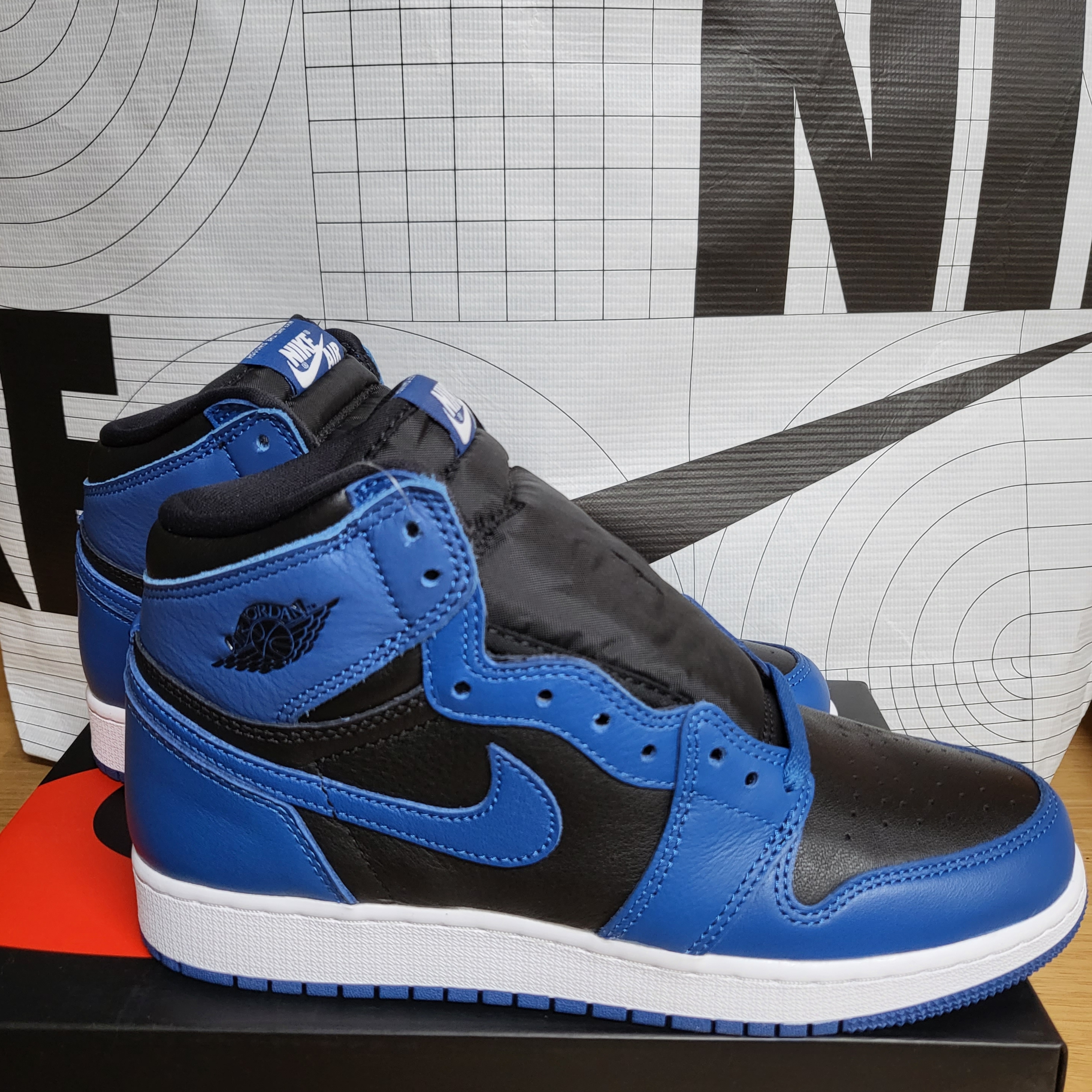 (GS) Jordan 1 Retro High OG Dark Marina Blue μ°©μ© μ€νμΌ