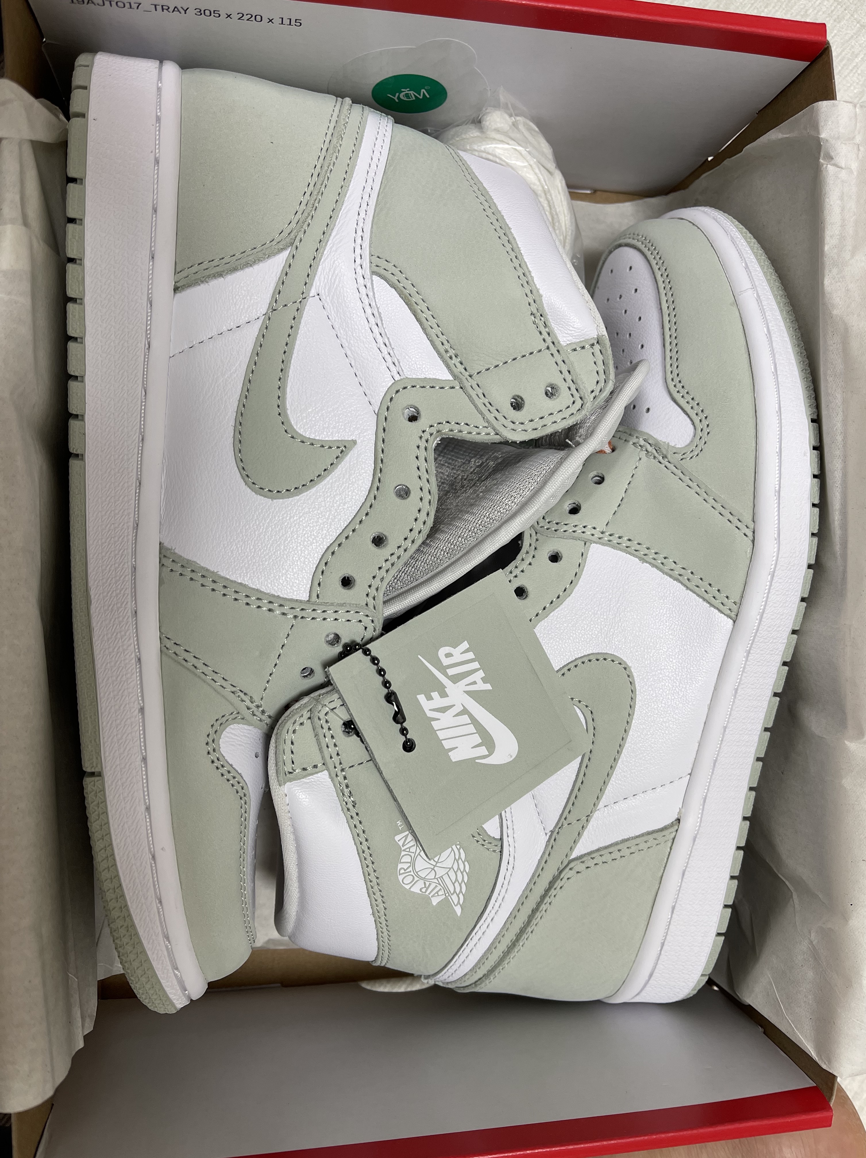 (W) Jordan 1 Retro High OG Seafoam 착용 스타일